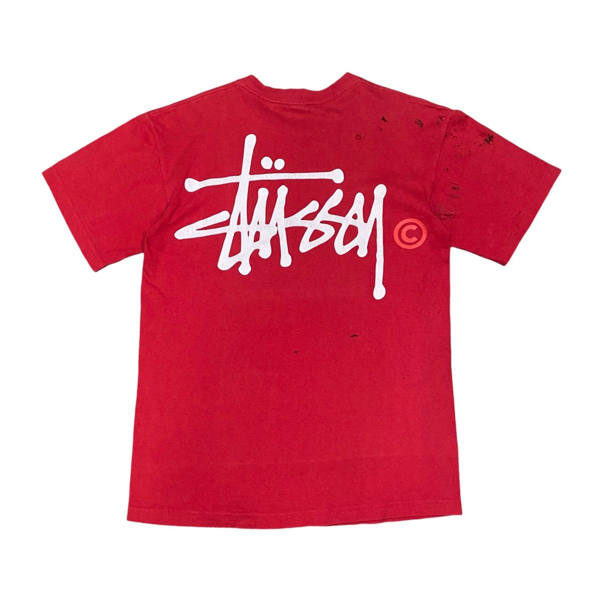 Vintage Stussy Sign Spellout T Shirt y2k 