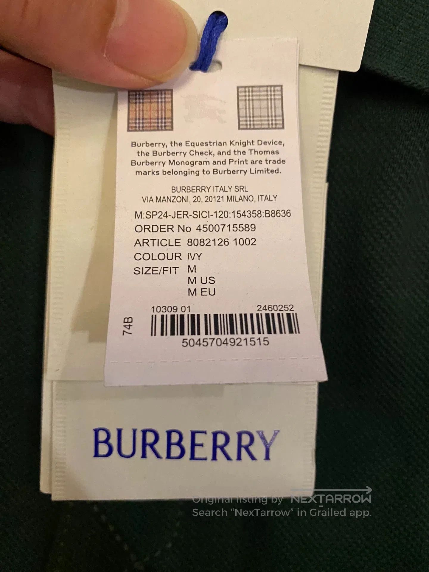 Burberry Burberry Green Equestrian Logo Polo. Size US M / EU 48-50 / 2 - 8 Thumbnail