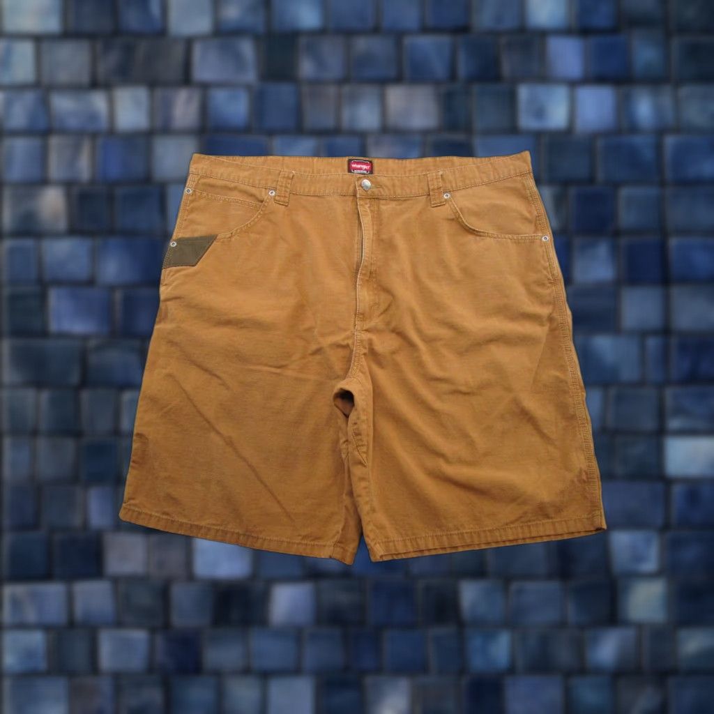 Wrangler VINTAGE Wrangler RIPSTOP Canvas Shorts Cargo Utility Beige Workwear Size 42 Wrangler Logo Zipper Pockets Size US 42 / EU 58 - 1 Thumbnail