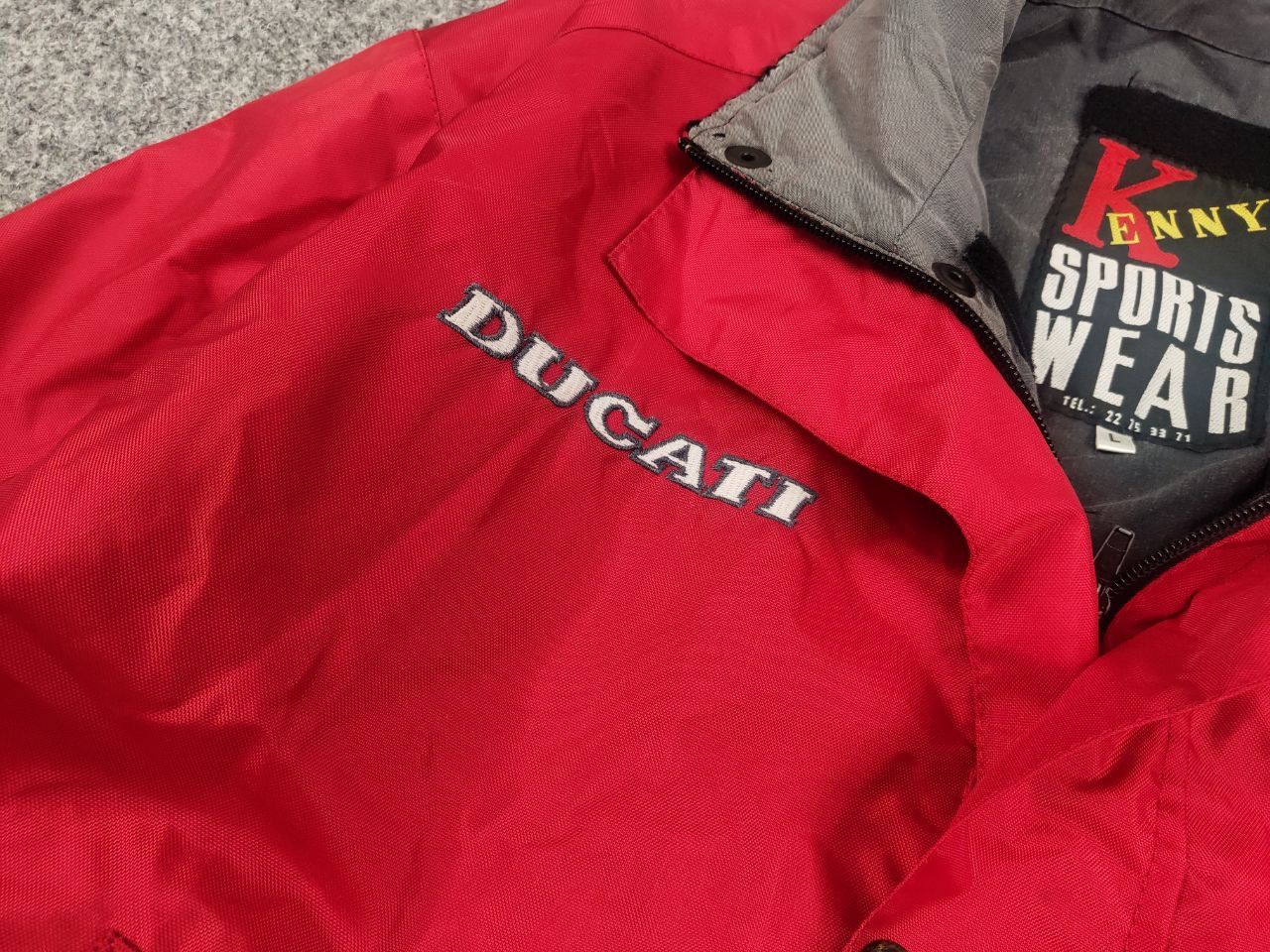 NASCAR × Vintage Vintage 90's Ducati kenny racewear Red Logo Racing Jacket Size US L / EU 52-54 / 3 - 7 Thumbnail