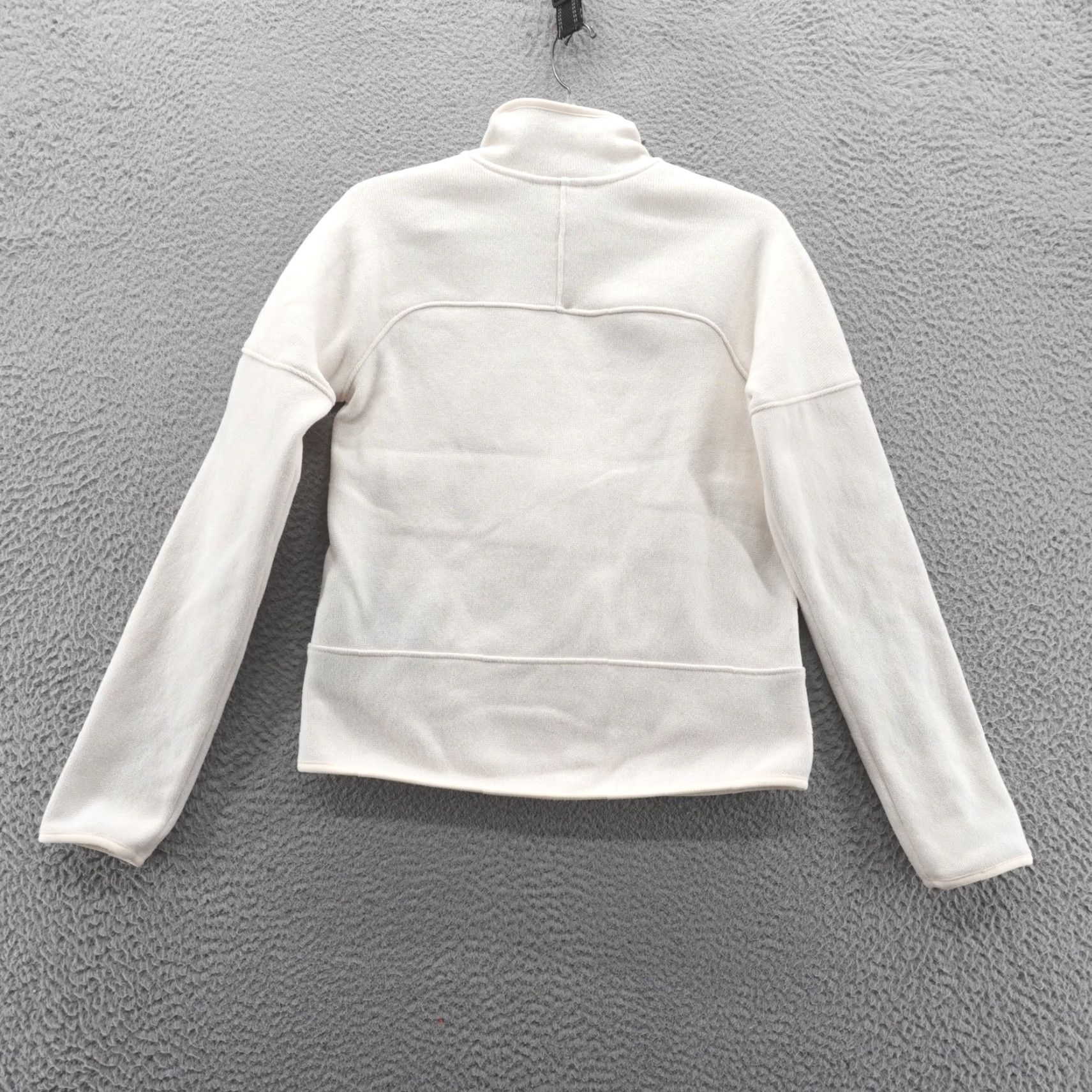 The North Face The North Face Womens XS Fleece Jacket Full Zip Mock Neck White Dune Cozy Size XS / US 0-2 / IT 36-38 - 2 Thumbnail
