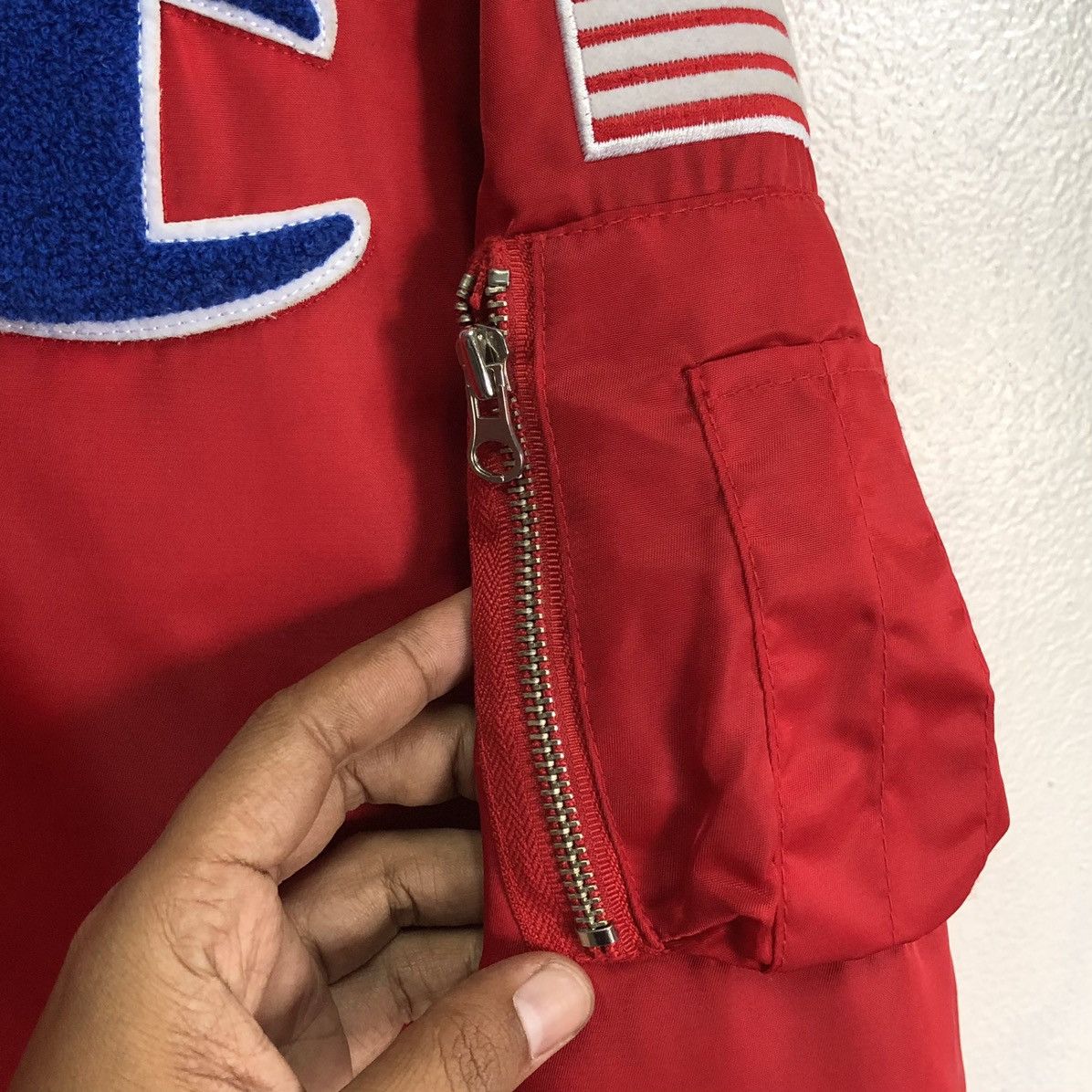 Champion Champion USA 🇺🇸 Lined Quilted Bomber Jacket Size US L / EU 52-54 / 3 - 20 Thumbnail