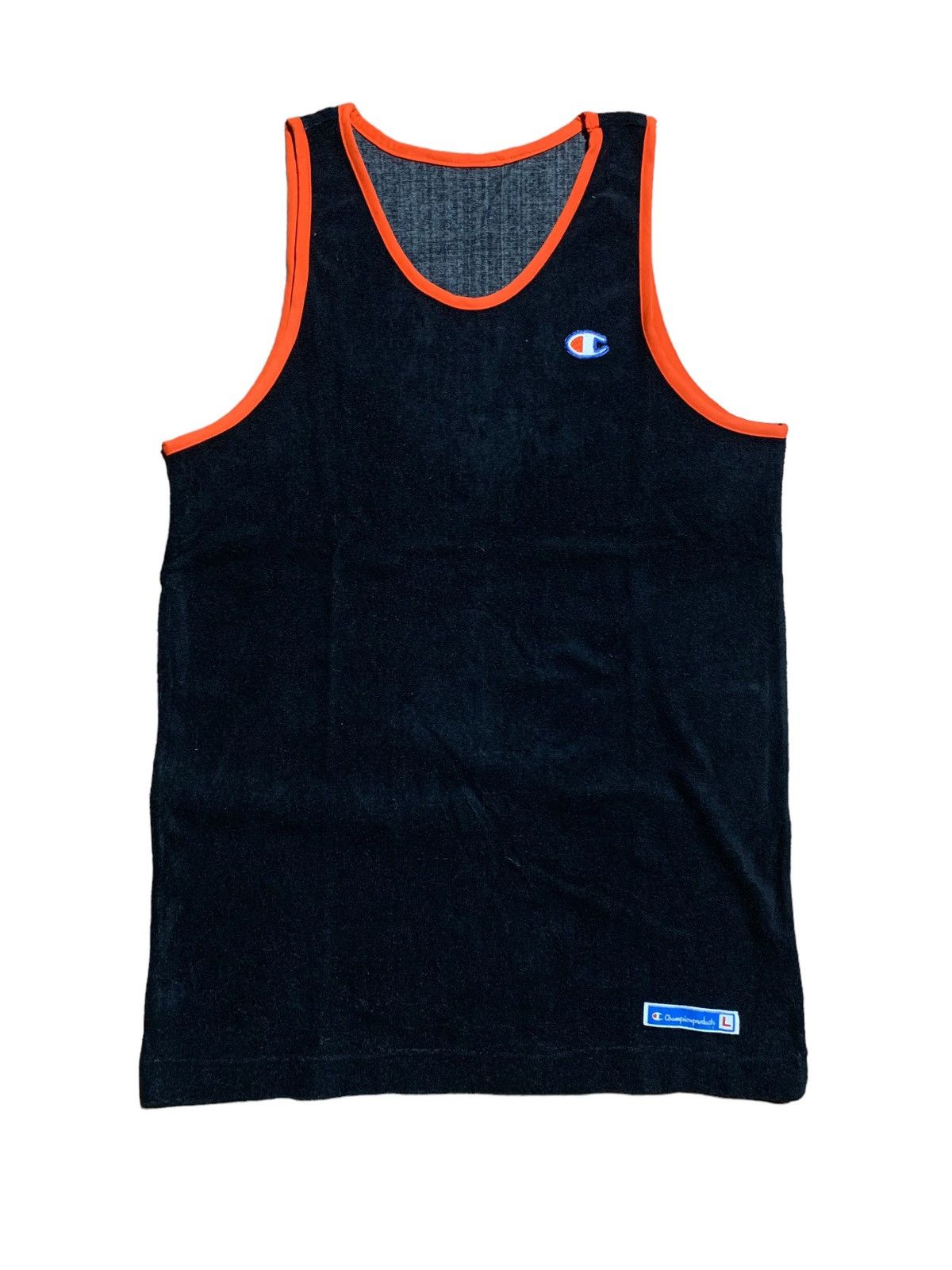 Vintage champion velvet towel tanktop
