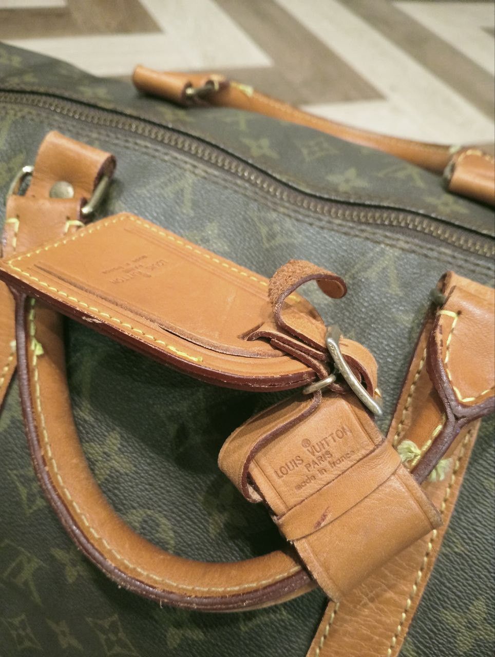 Louis Vuitton VINTAGE LOUIS VUITTON KEEPALL 60 ECLAIR BAG Size ONE SIZE - 11 Thumbnail