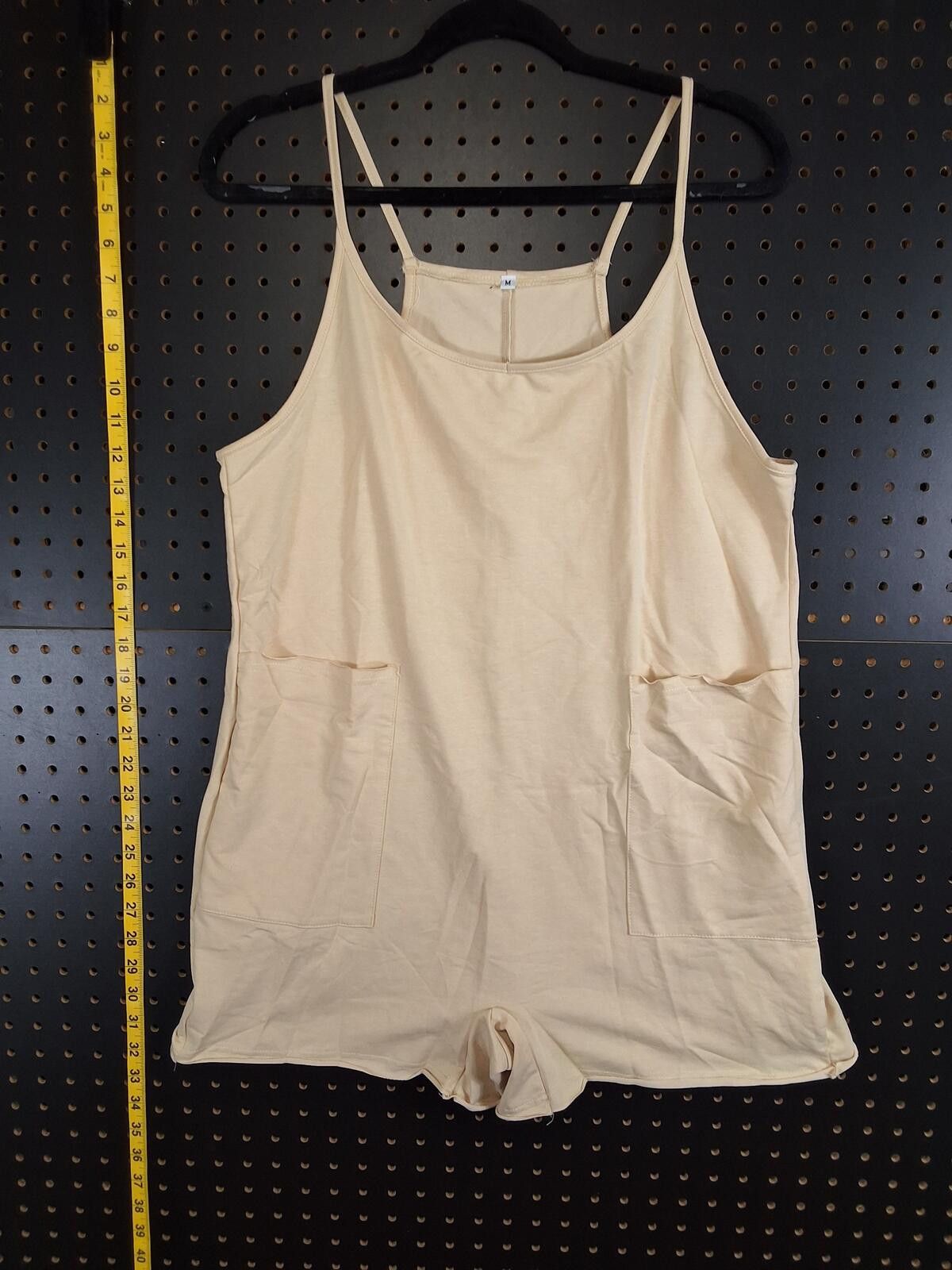 Genetic Manipulation Shinichiro Kuriya Chic Beige Sleeveless Romper with Pockets - Medium Size 32" / US 10 / IT 46 - 1 Thumbnail