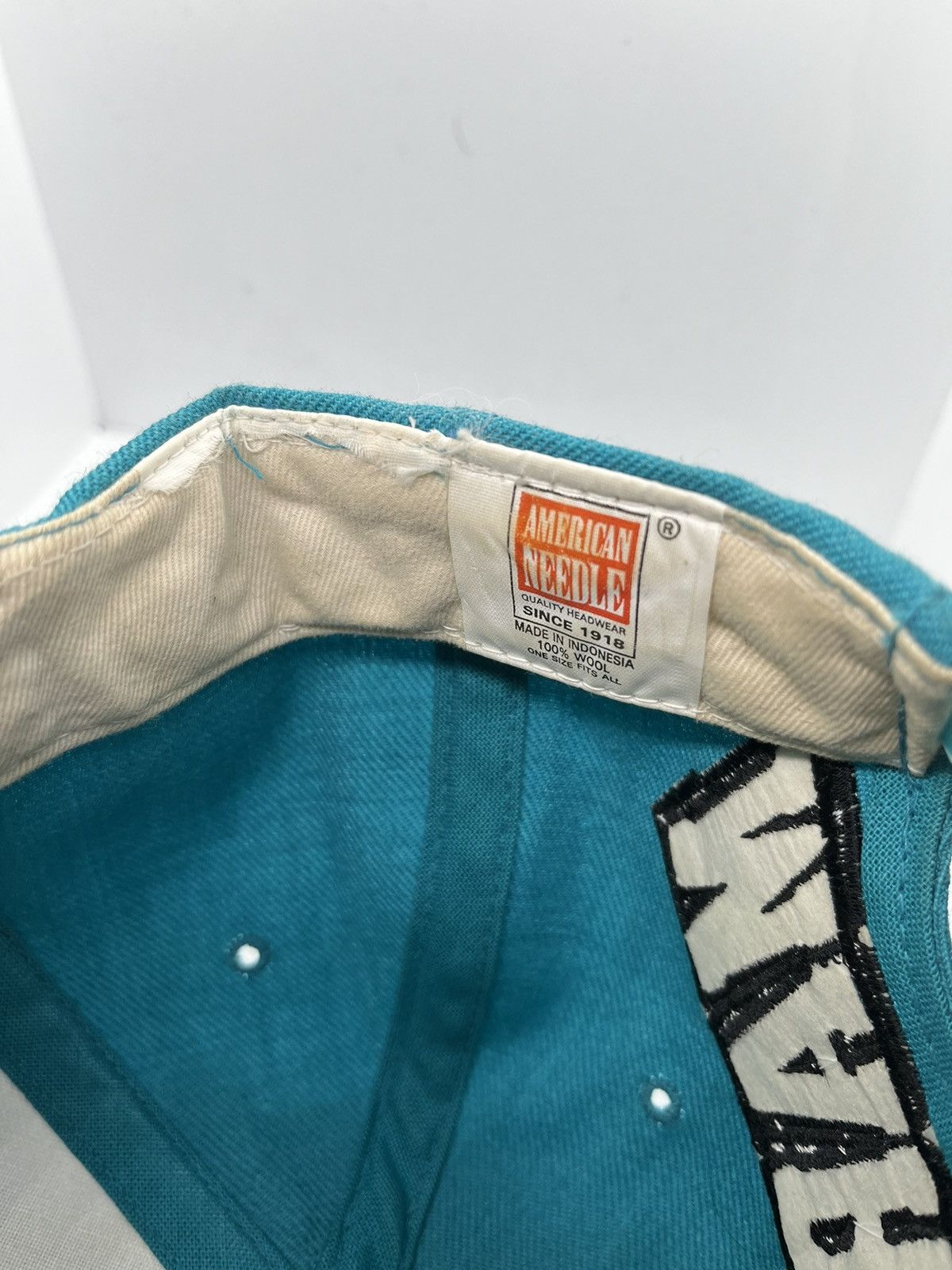 Logo 7 Rare Vintage Big Logo Florida Marlins SnapBack Size ONE SIZE - 3 Thumbnail