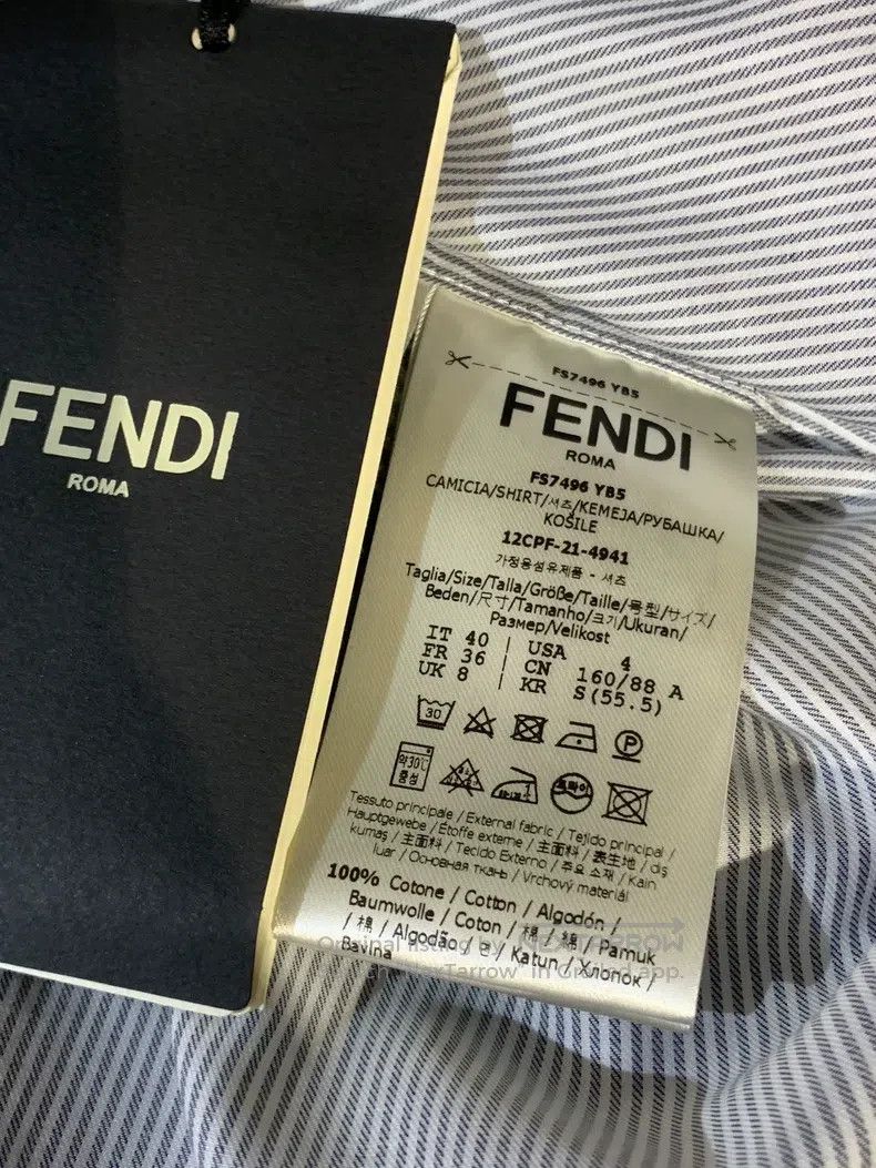 Fendi Fendi Striped Shirt Size XS / US 0-2 / IT 36-38 - 4 Thumbnail
