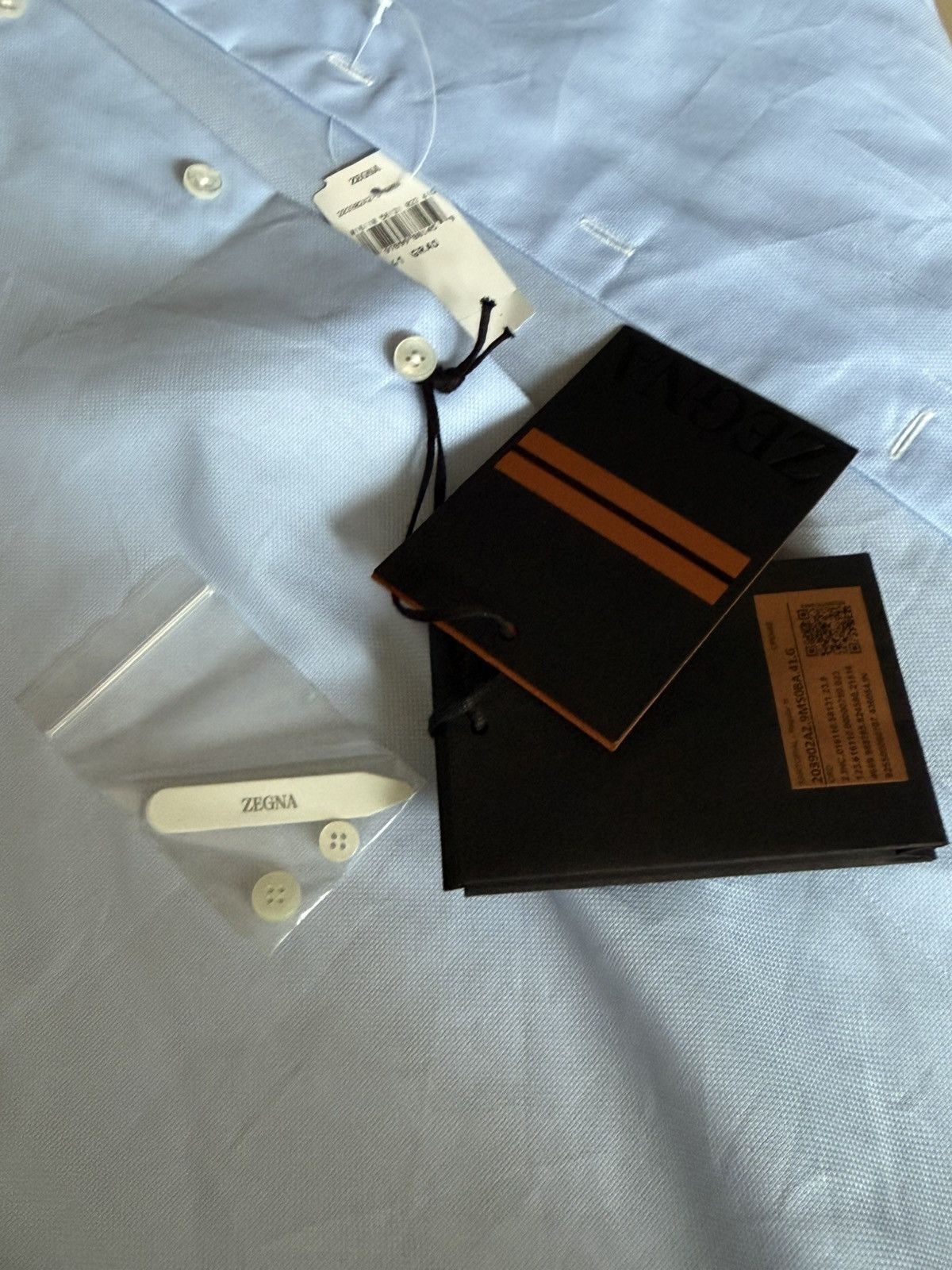 Ermenegildo Zegna Ermenegildo Zegna Trofeo Cotton Dress Shirt made in Milano Size US L / EU 52-54 / 3 - 3 Thumbnail