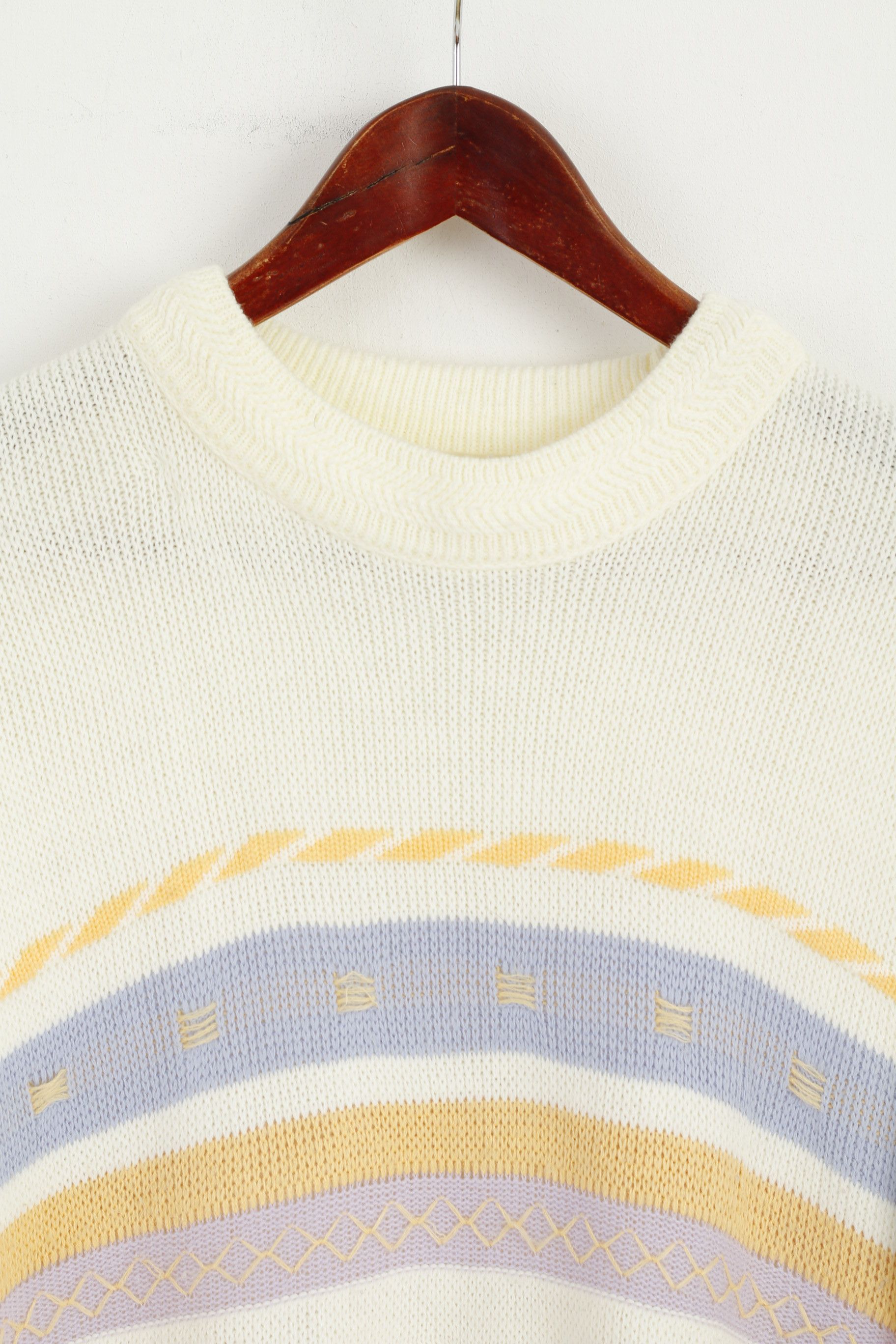 Other Guy Frager Women M Jumper Beige Acrylic 7110 Size M / US 6-8 / IT 42-44 - 6 Thumbnail