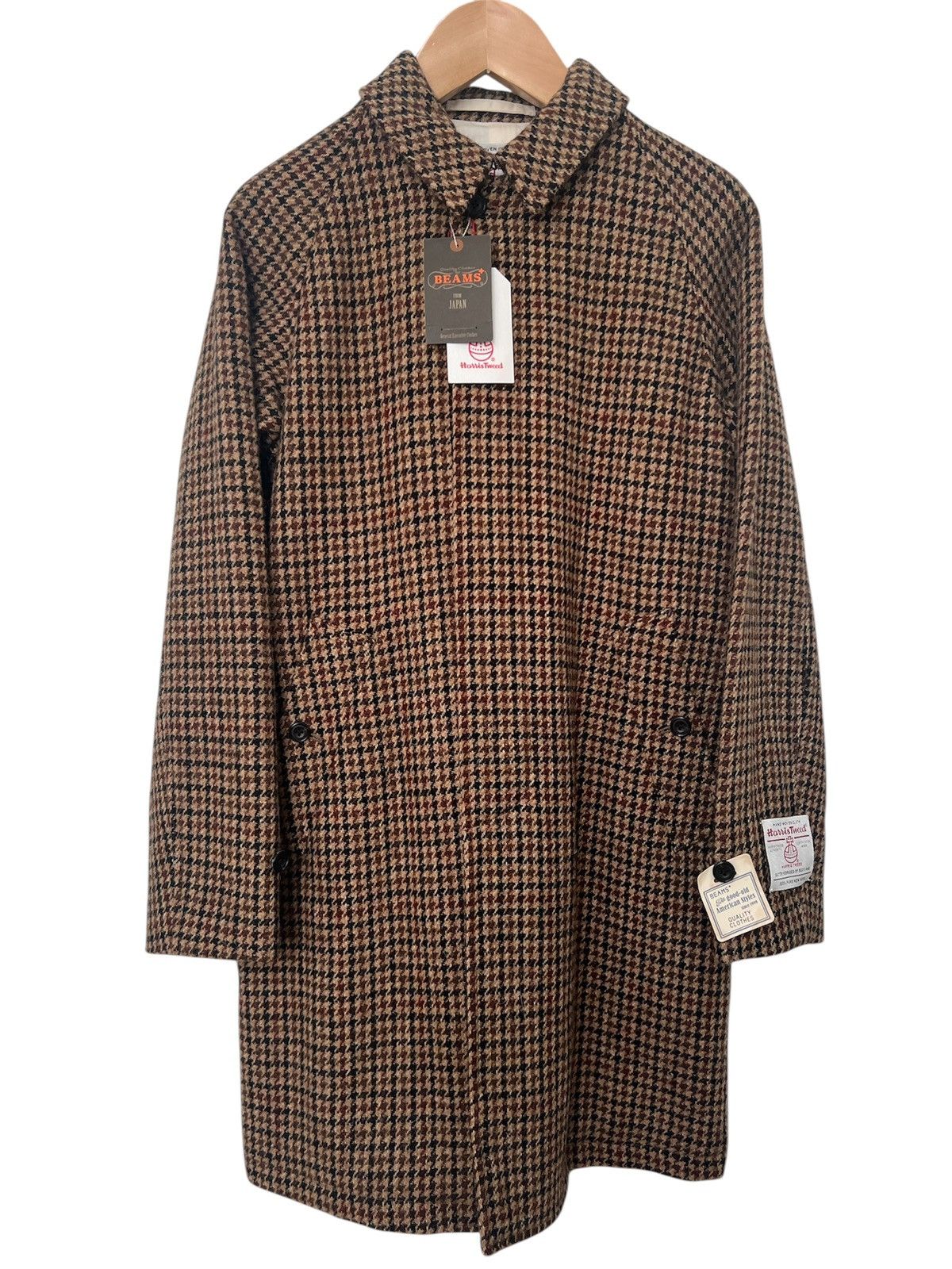Beams Plus Harris Tweed Balmacaan Gun Club Check | Grailed