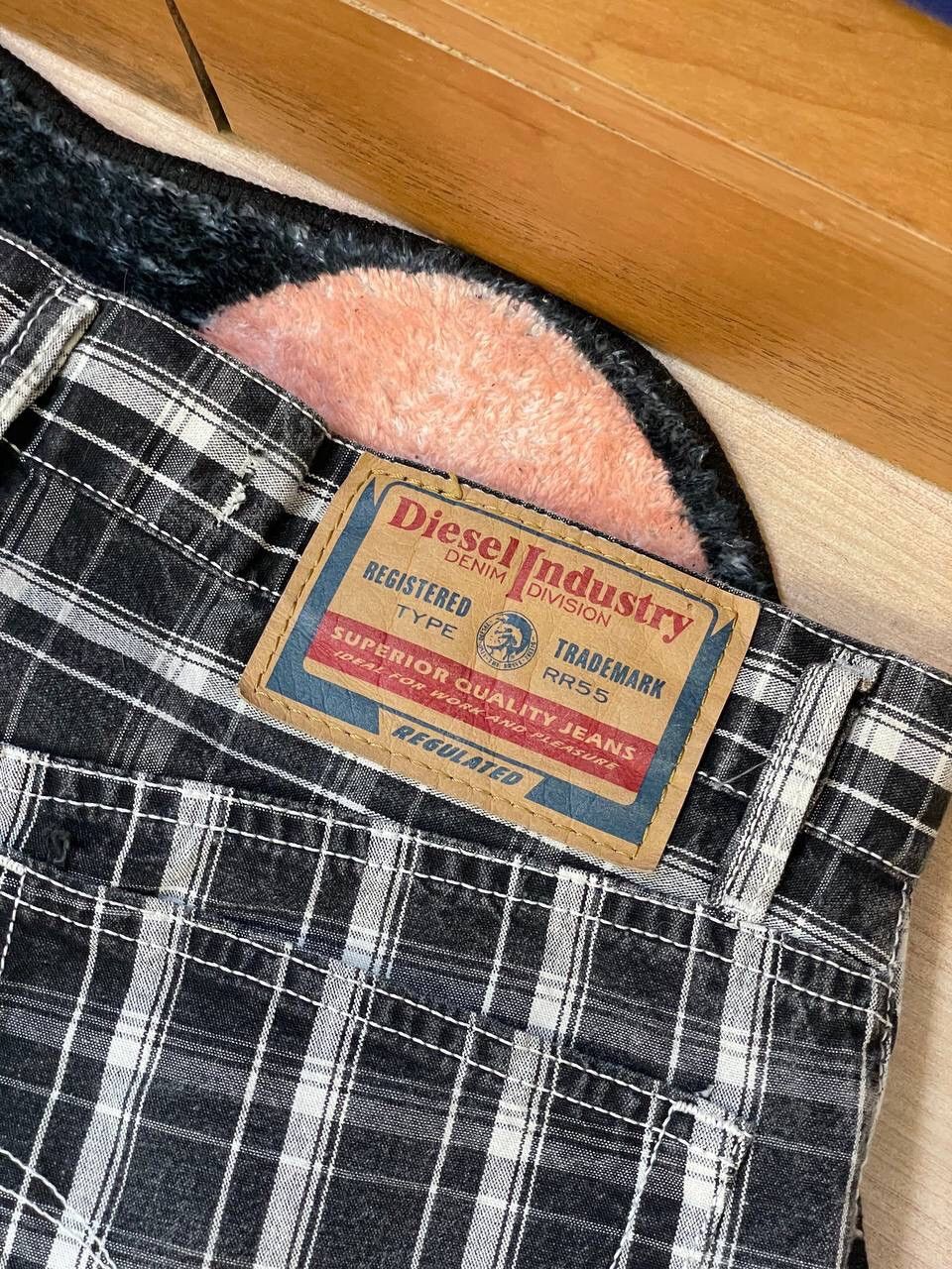 Diesel × Vintage Diesel Industry Vintage Check Denim Pants Size US 32 / EU 48 - 12 Thumbnail