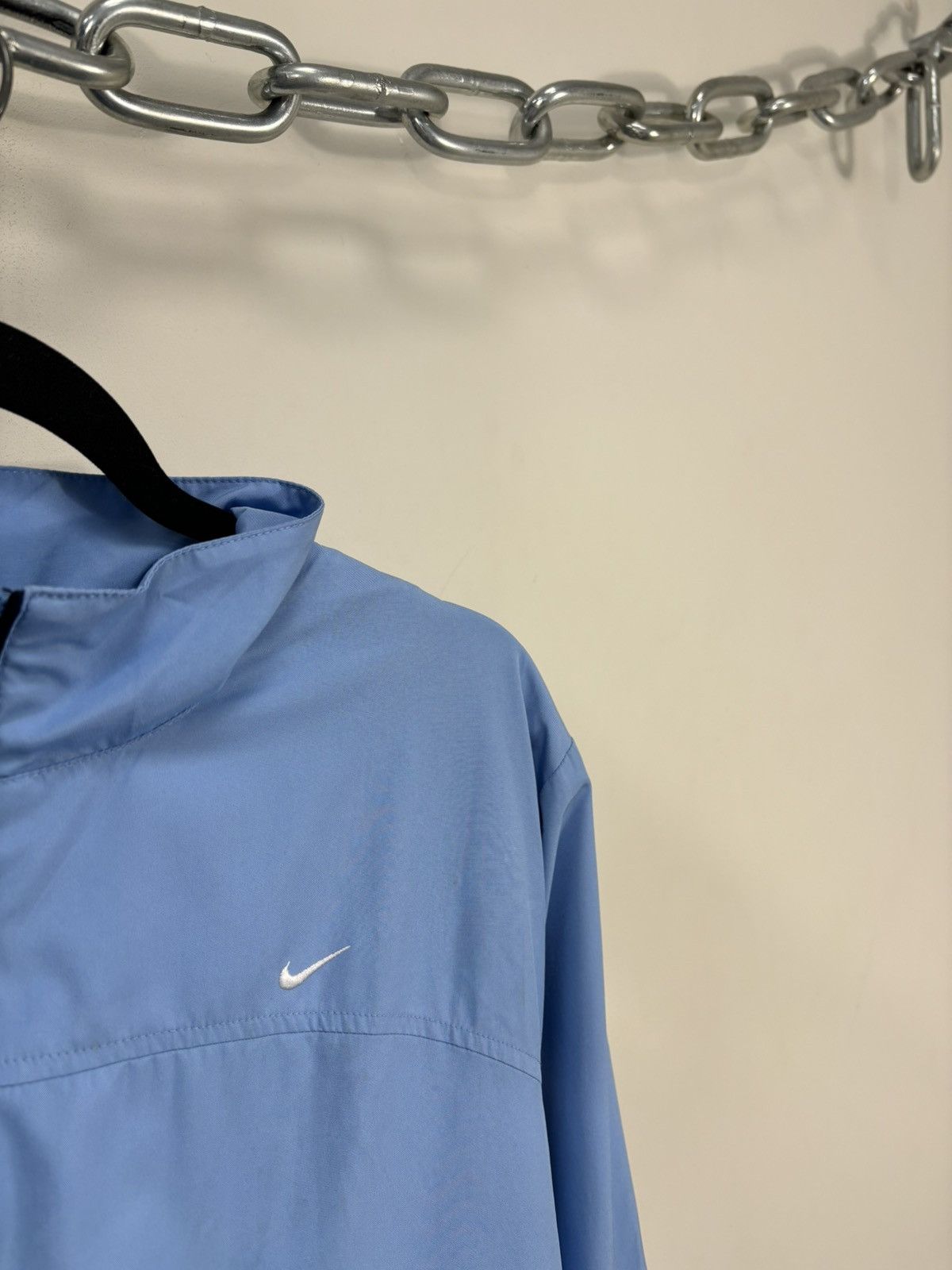 Nike Vintage Nike Y2K Light Blue Swoosh Retro Hype Track Jacket Size US XL / EU 56 / 4 - 5 Thumbnail