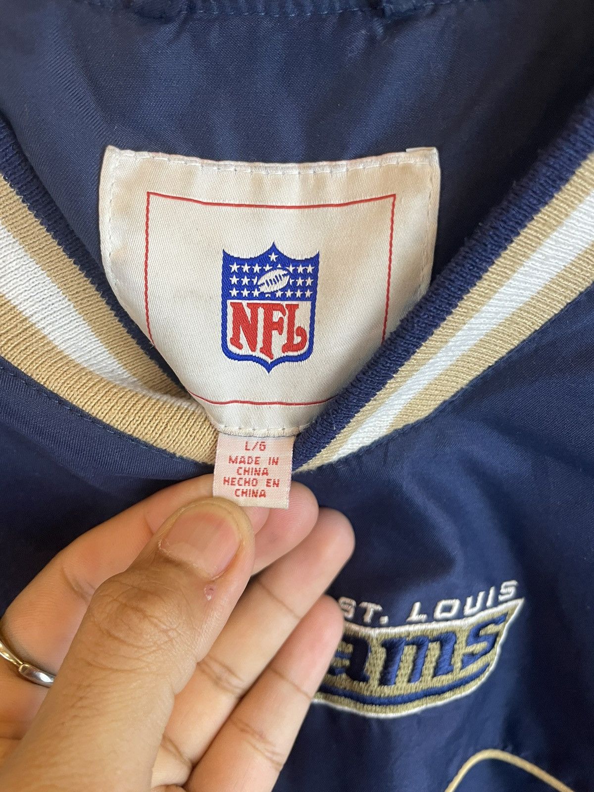 NFL × Starter × Vintage VINTAGE EMBROIDERED RAMS SWEATSHIRT Size US L / EU 52-54 / 3 - 7 Thumbnail