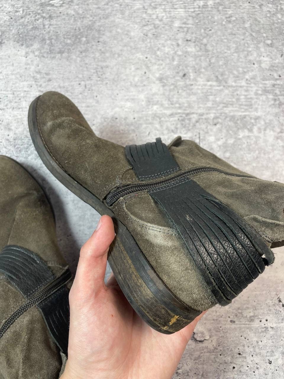 A.S.98 Vintage Lab Artigiana AS98 Style Suede Ankle Belt Boots Y2K Size US 9 / IT 39 - 6 Thumbnail