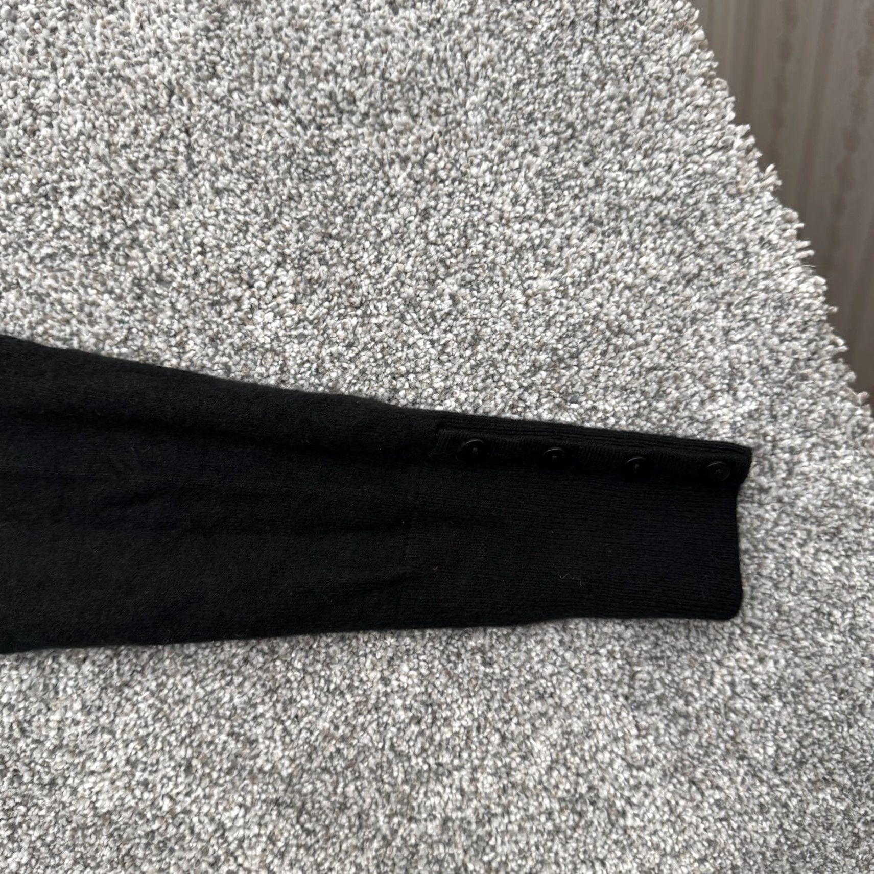 JM Collection JM Collection Sweater Womens Medium Black Turtleneck Pullover Button Sleeve Knit Size M / US 6-8 / IT 42-44 - 5 Thumbnail