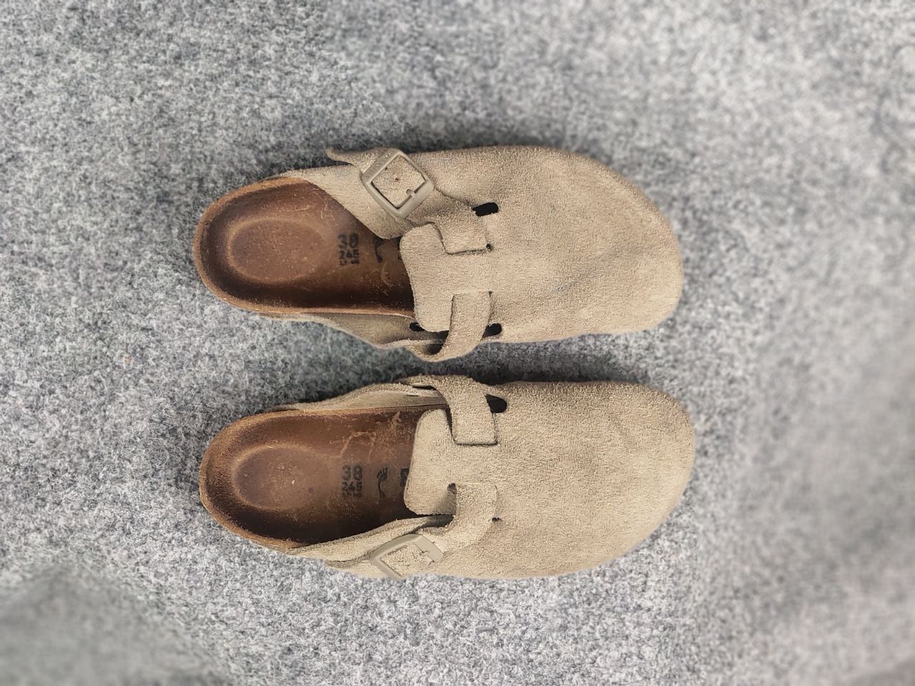 Birkenstock Vintage Birkenstock boston soft leather taupe sandal Shoes Size US 8 / IT 38 - 13 Thumbnail
