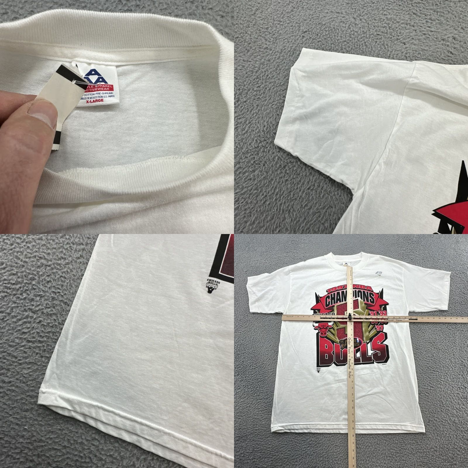 Vintage VINTAGE Chicago Bulls 1997 NBA Finals T-Shirt XL 5 Time Champions Nike Shirt Mens Size US XL / EU 56 / 4 - 8 Thumbnail