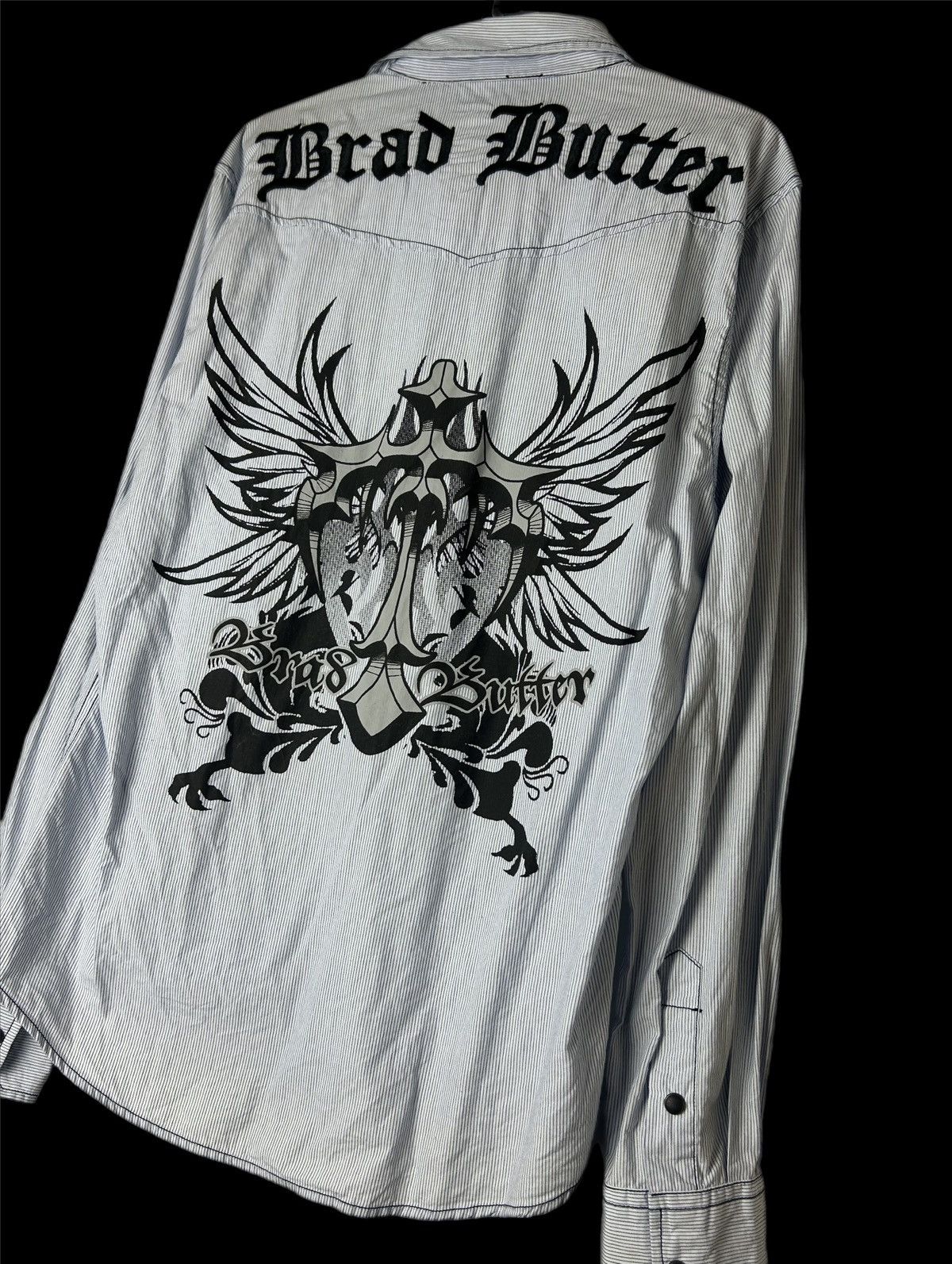 14th Addiction Brad Butter Embroidered Button Up Size US L / EU 52-54 / 3 - 3 Thumbnail