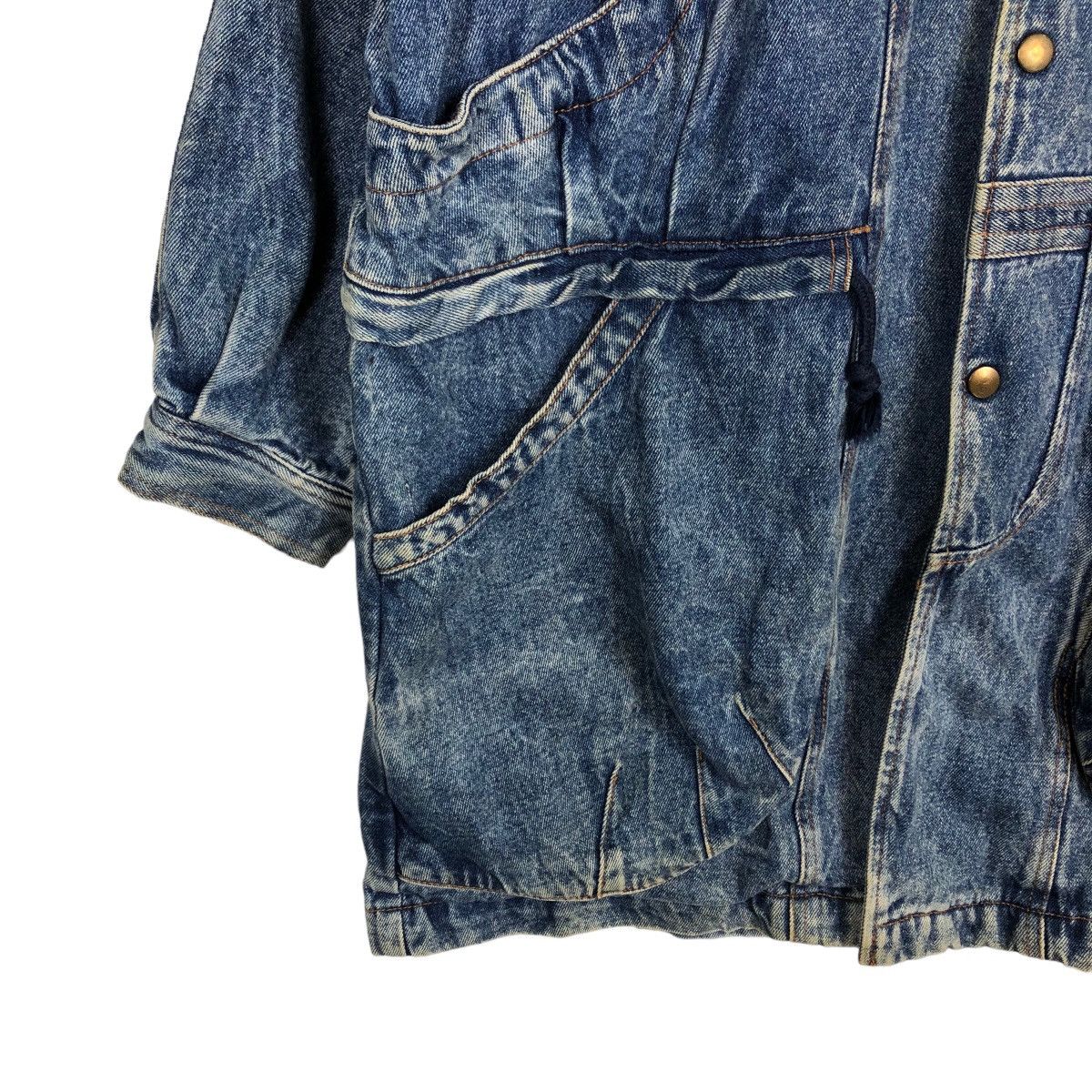 Japanese Brand 🔥RARE HIKORY DENIM JACKET CARGO ISSEY MIYAKE DESIGN Size US M / EU 48-50 / 2 - 4 Thumbnail