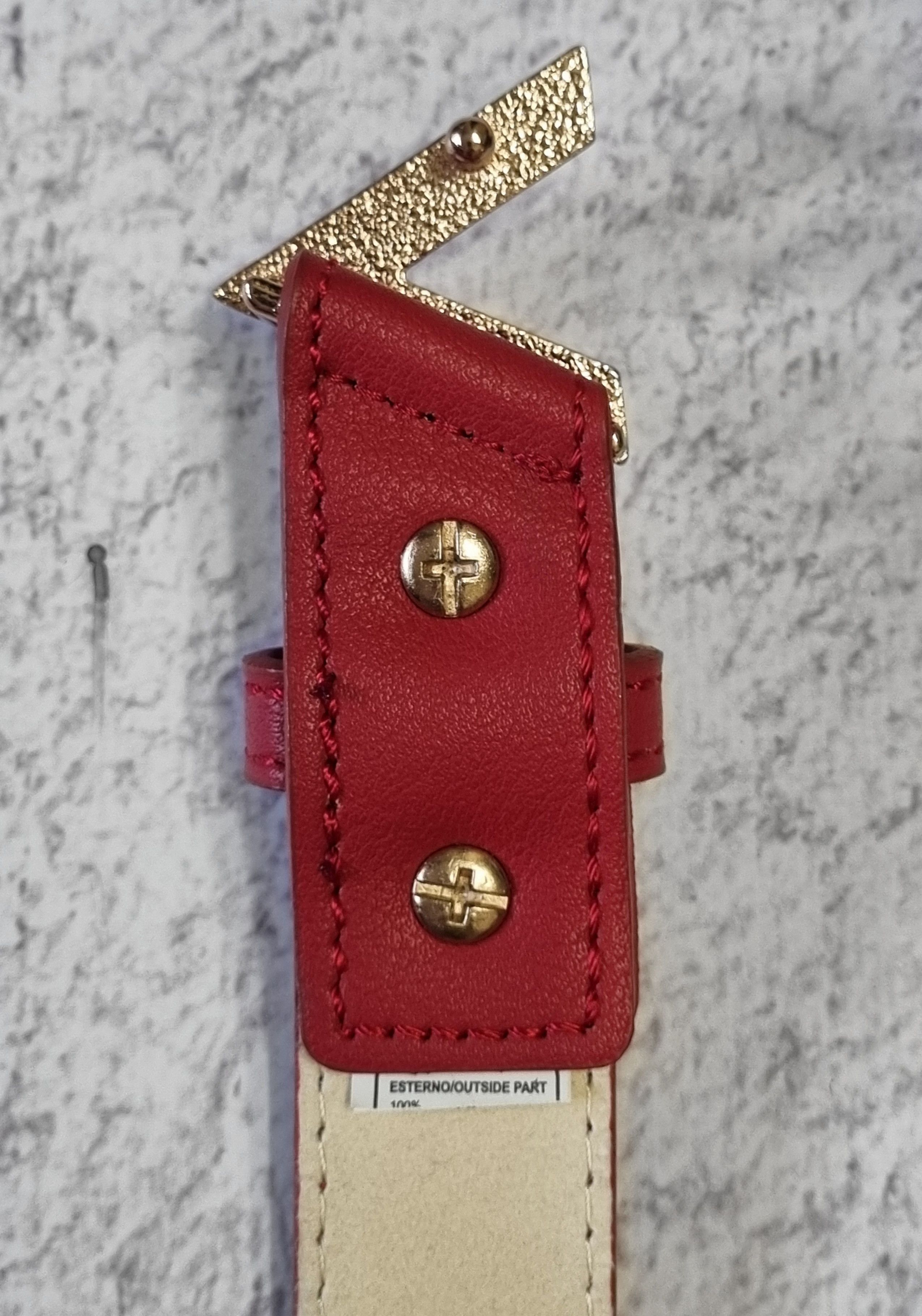 Valentino Mario Valentino Woman Big Logo Genuine Leather Belt Size ONE SIZE - 6 Thumbnail