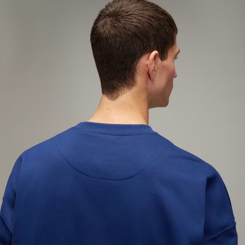 o1s22i1n0125 Soft Cotton Crewneck Sweatshirt in Blue