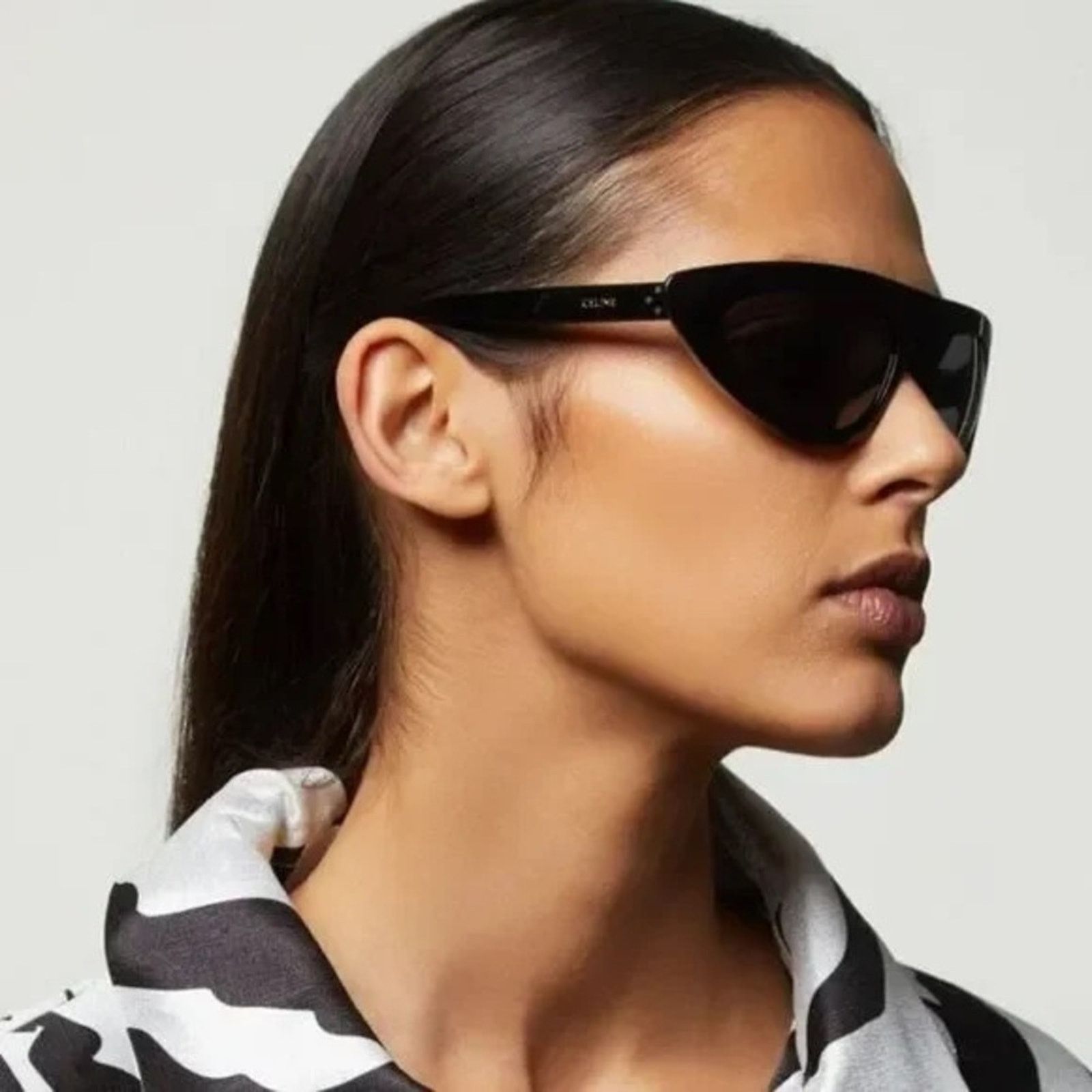 Celine New! Celine CL40261I 01A Glossy Black Sunglasses, Authentic Size ONE SIZE - 2 Thumbnail