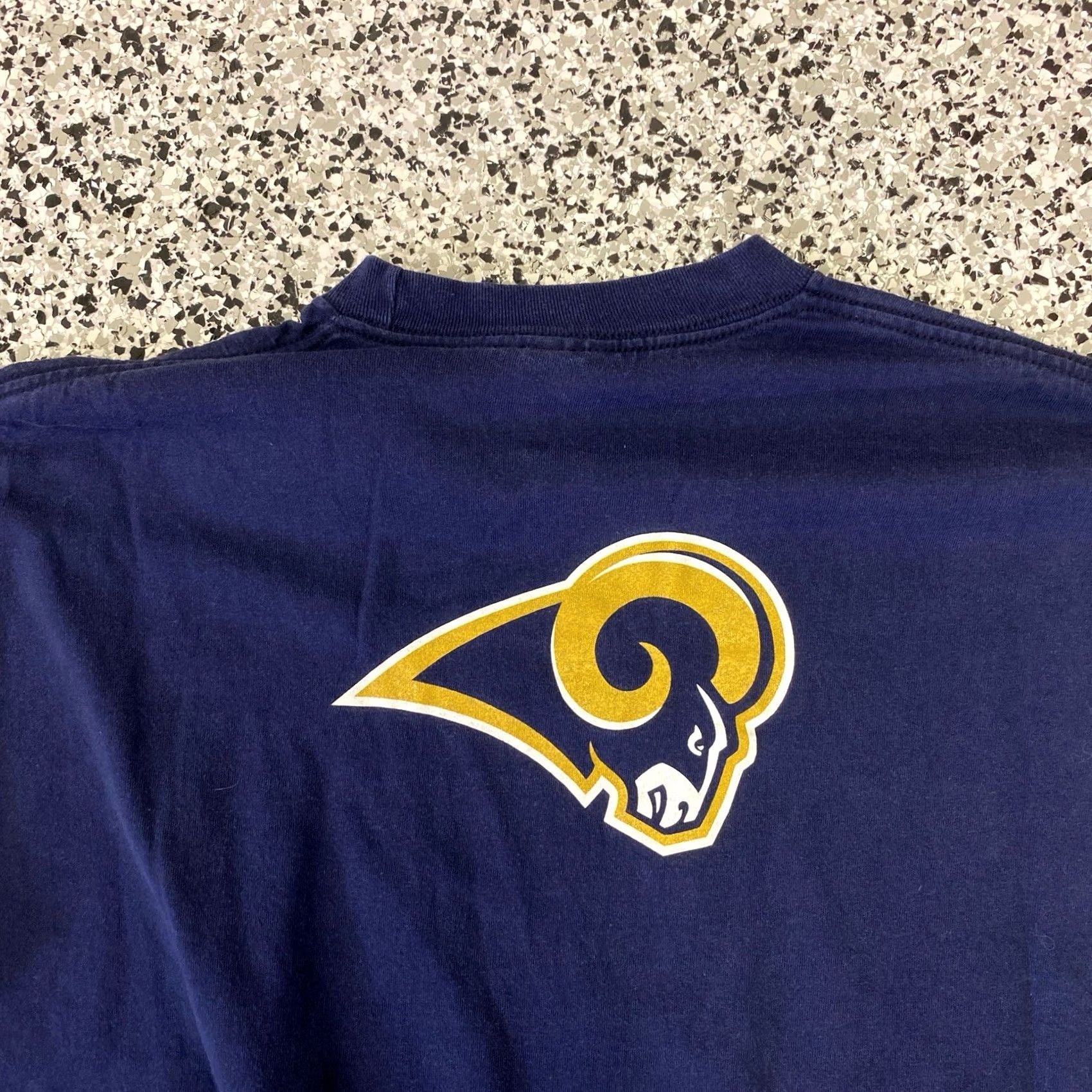 NFL VINTAGE Majestic Y2K NFL St. Louis Rams Long Sleeve Shirt XL Men Blue Size US XL / EU 56 / 4 - 4 Thumbnail