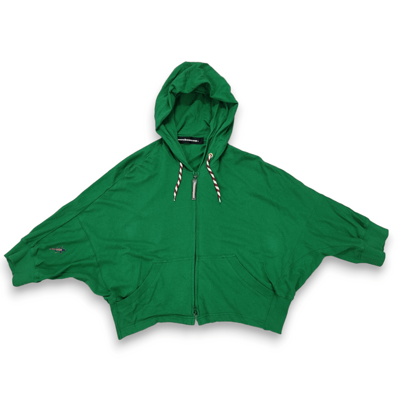 Issey Miyake MERCIBEAUCOUP Gecko Cropped Baggy Hooded Zipper Sweatshirt Size M / US 6-8 / IT 42-44 - 1 Thumbnail