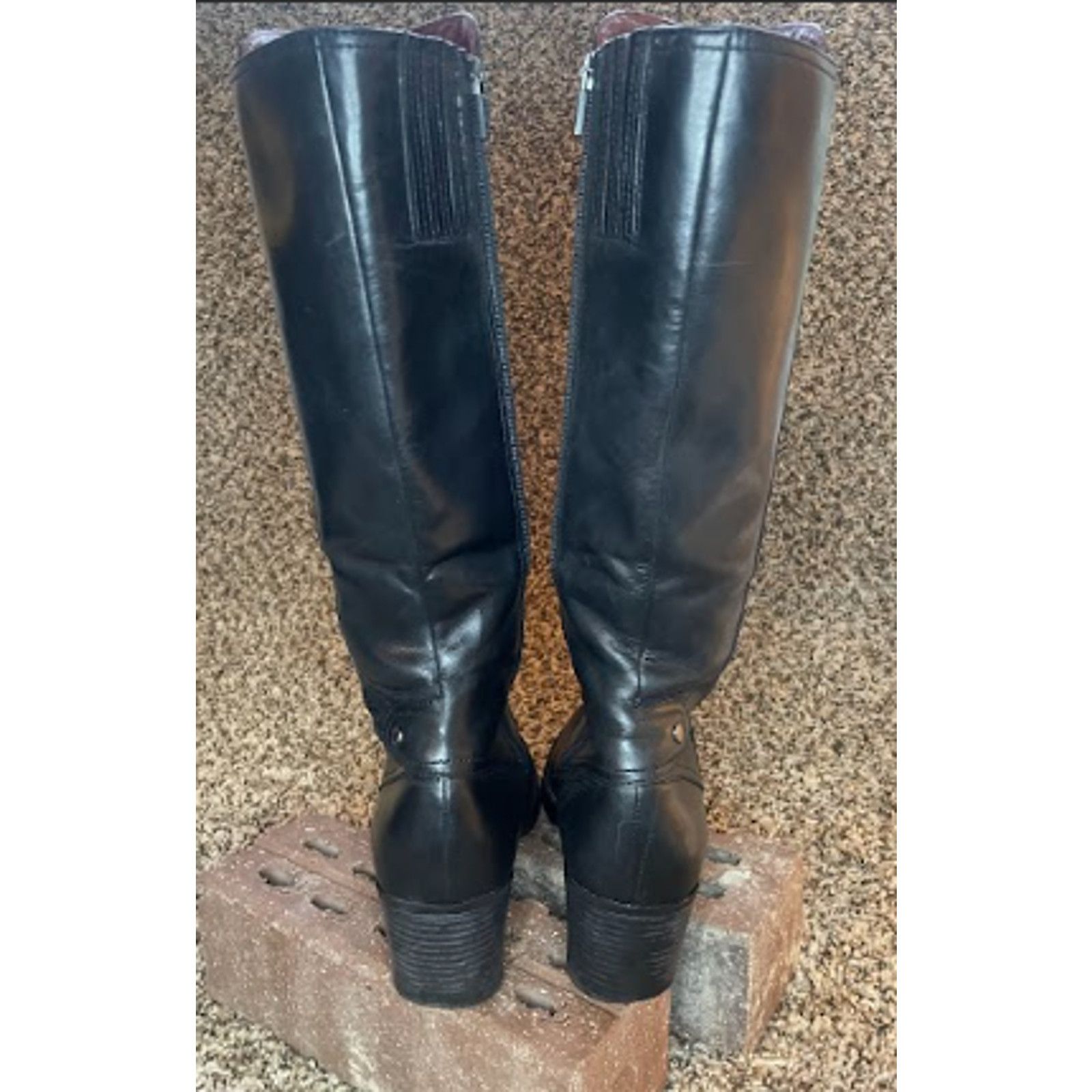 Dansko Dansko Ashby Leather Heeled Knee Boots Black Women's Size 40 Size US 8.5 / IT 38.5 - 6 Thumbnail