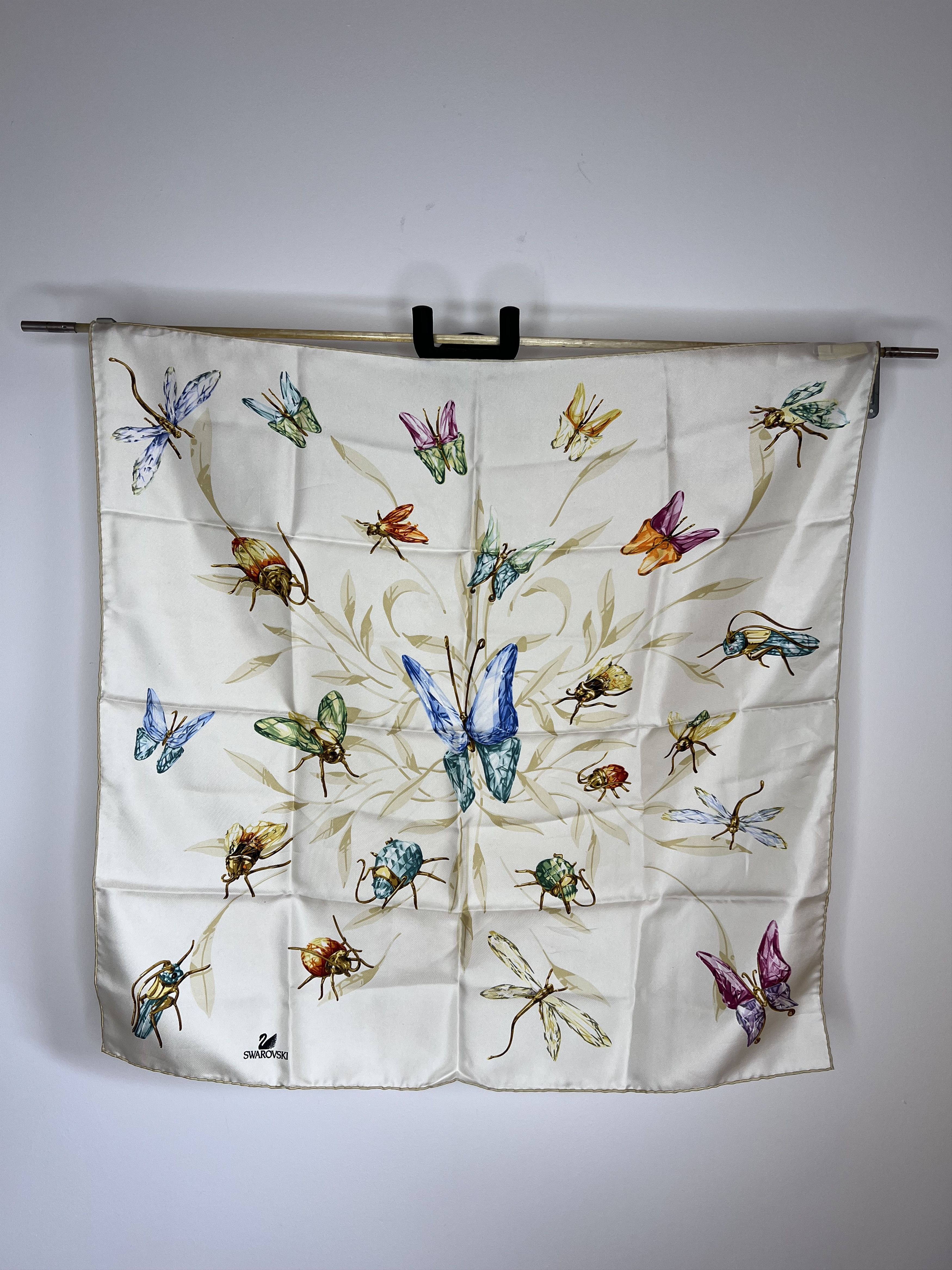 Swarovski DANIEL SWAROVSKI PARIS PARADISE BUTTERFLY SILK SCARF Size ONE SIZE - 1 Thumbnail
