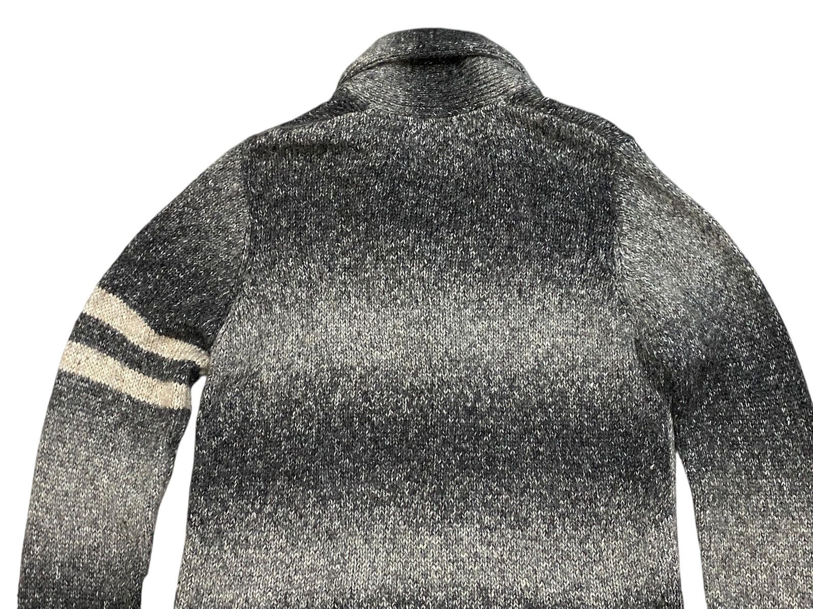 Beams Plus Beams Japan Ombre Gradient Shawl Collar Cardigan Stripe Knit Size US L / EU 52-54 / 3 - 3 Thumbnail