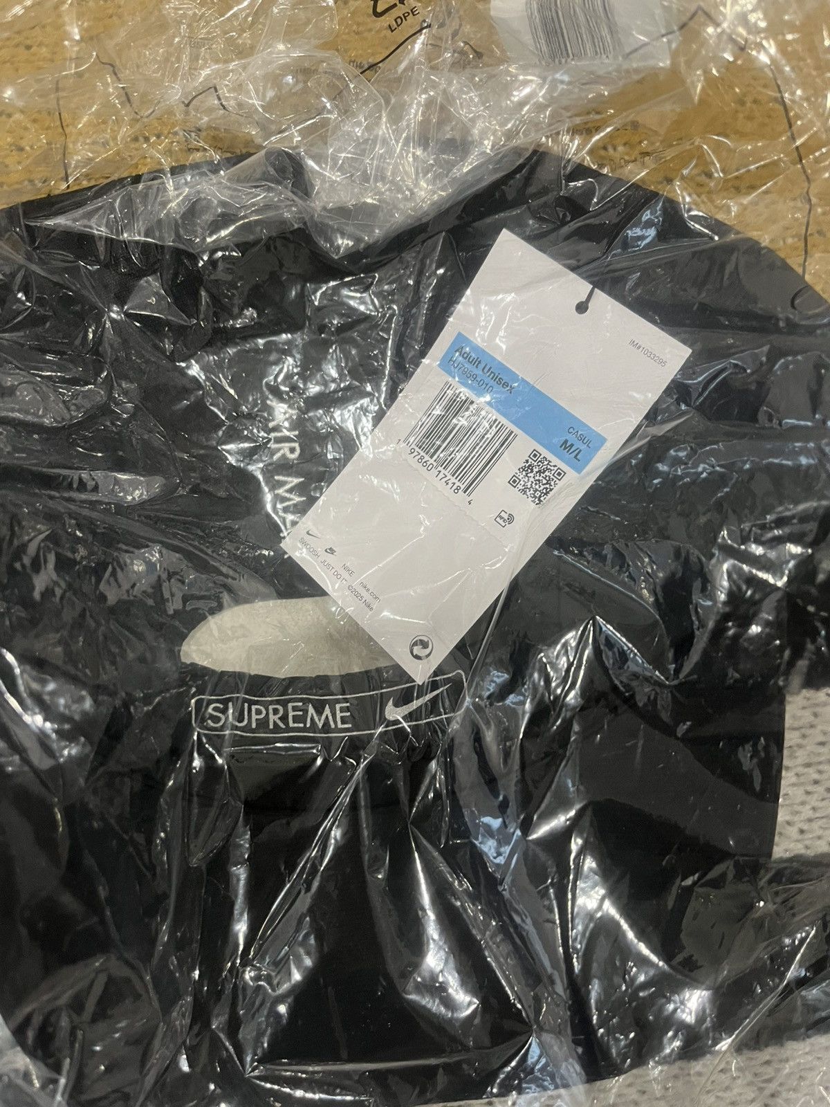 Nike × Supreme Supreme Nike Running Hat SS25 Black DSWT Size ONE SIZE - 2 Thumbnail
