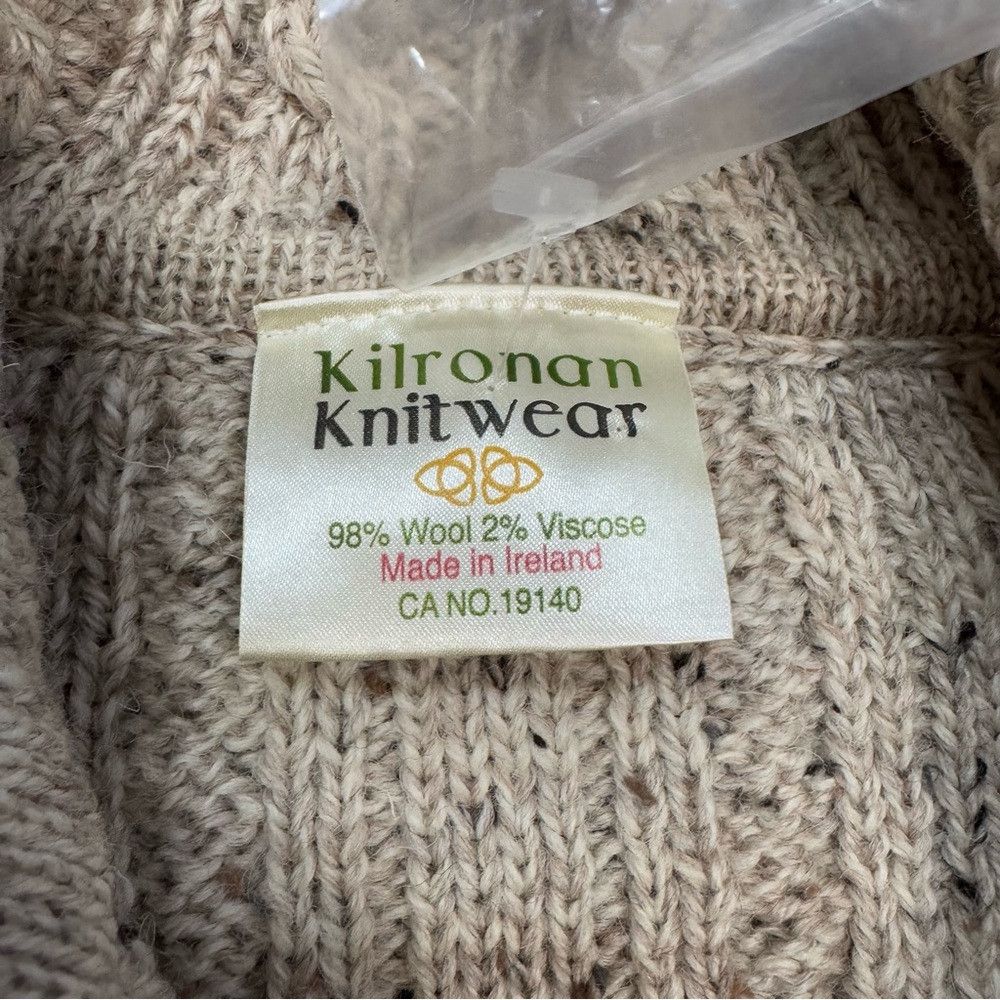 Other New Kilronan Knitwear Cable Knit Wool Cardigan Made In Irel Size S / US 4 / IT 40 - 7 Thumbnail