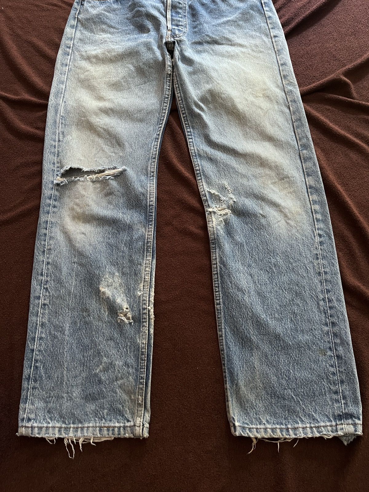 Levi's Vintage Clothing VINTAGE 501 LEVIS DENIM DISTRESSED Size US 29 - 3 Thumbnail