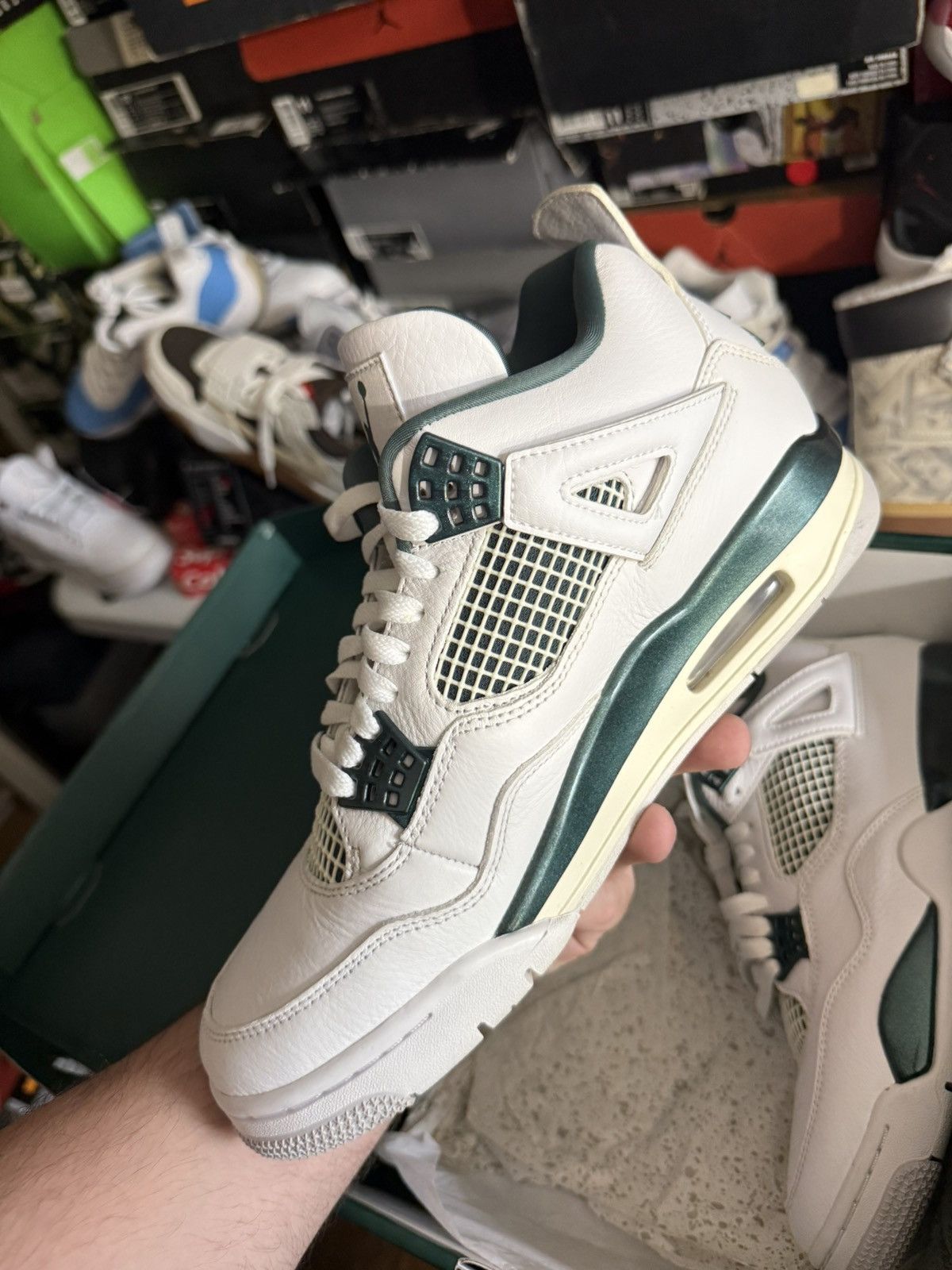 Jordan Brand Jordan retro 4 oxidized green sz 9.5 Size US 9.5 / EU 42-43 - 3 Thumbnail