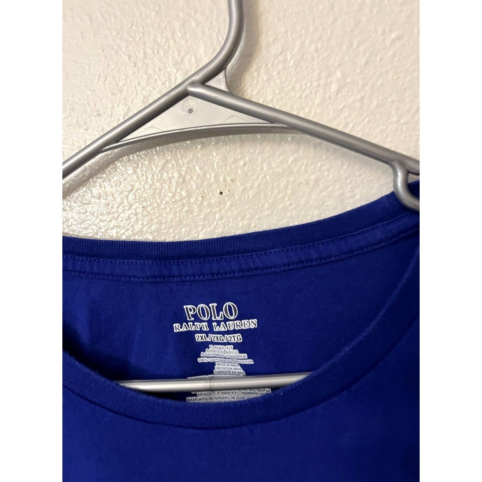 Polo Ralph Lauren Polo Ralph Lauren Sleepwear Sleep Shirt Men 2XL Blue Cotton Knit V-Neck Long Sleeve EUC Top Size US XXL / EU 58 / 5 - 3 Thumbnail