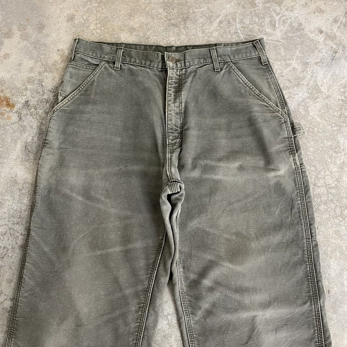 Carhartt Vintage Carhartt Blanket Lined Faded Carpenter Work Pants Size US 36 / EU 52 - 6 Thumbnail