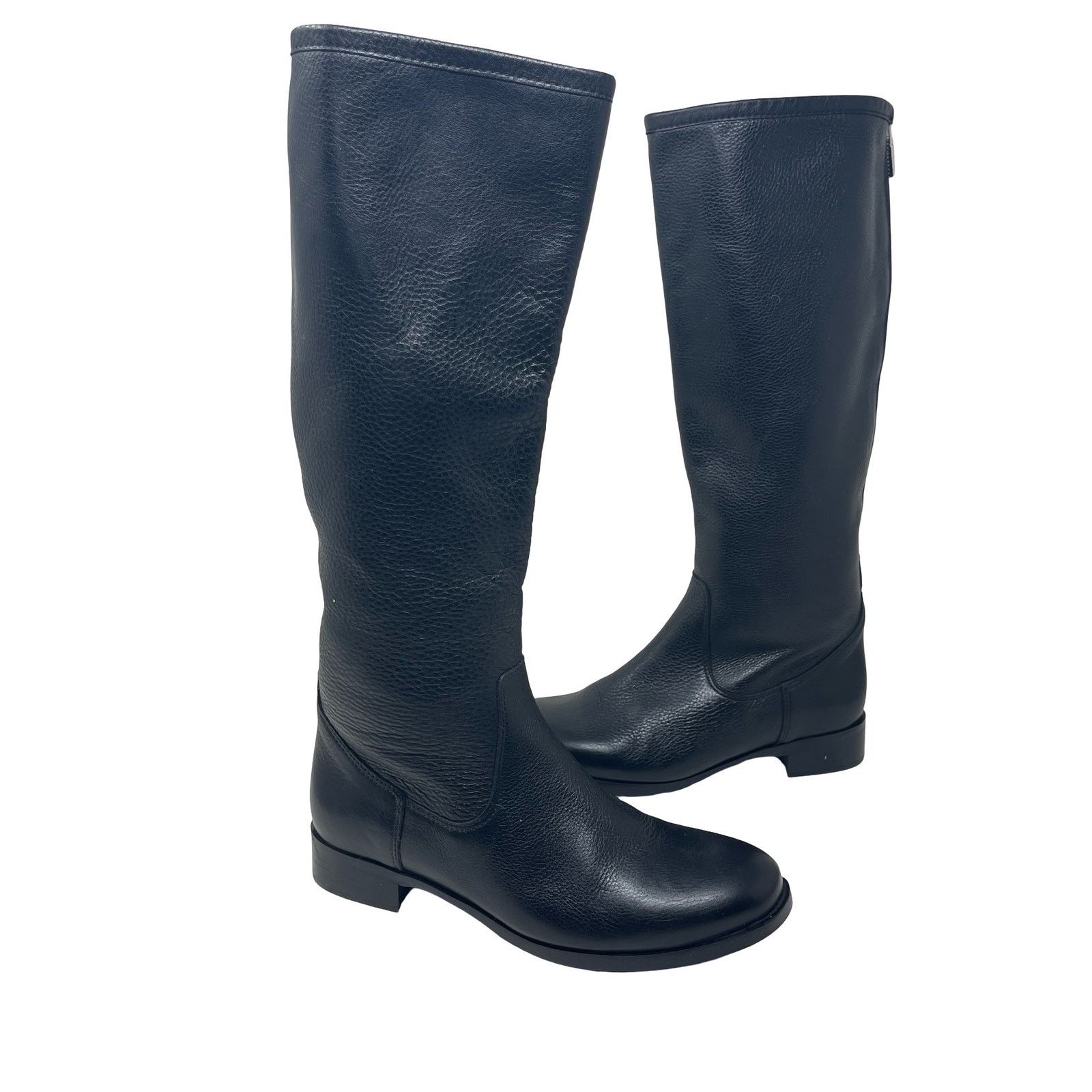 La Canadienne Sarit Black Leather Riding Knee High Boots