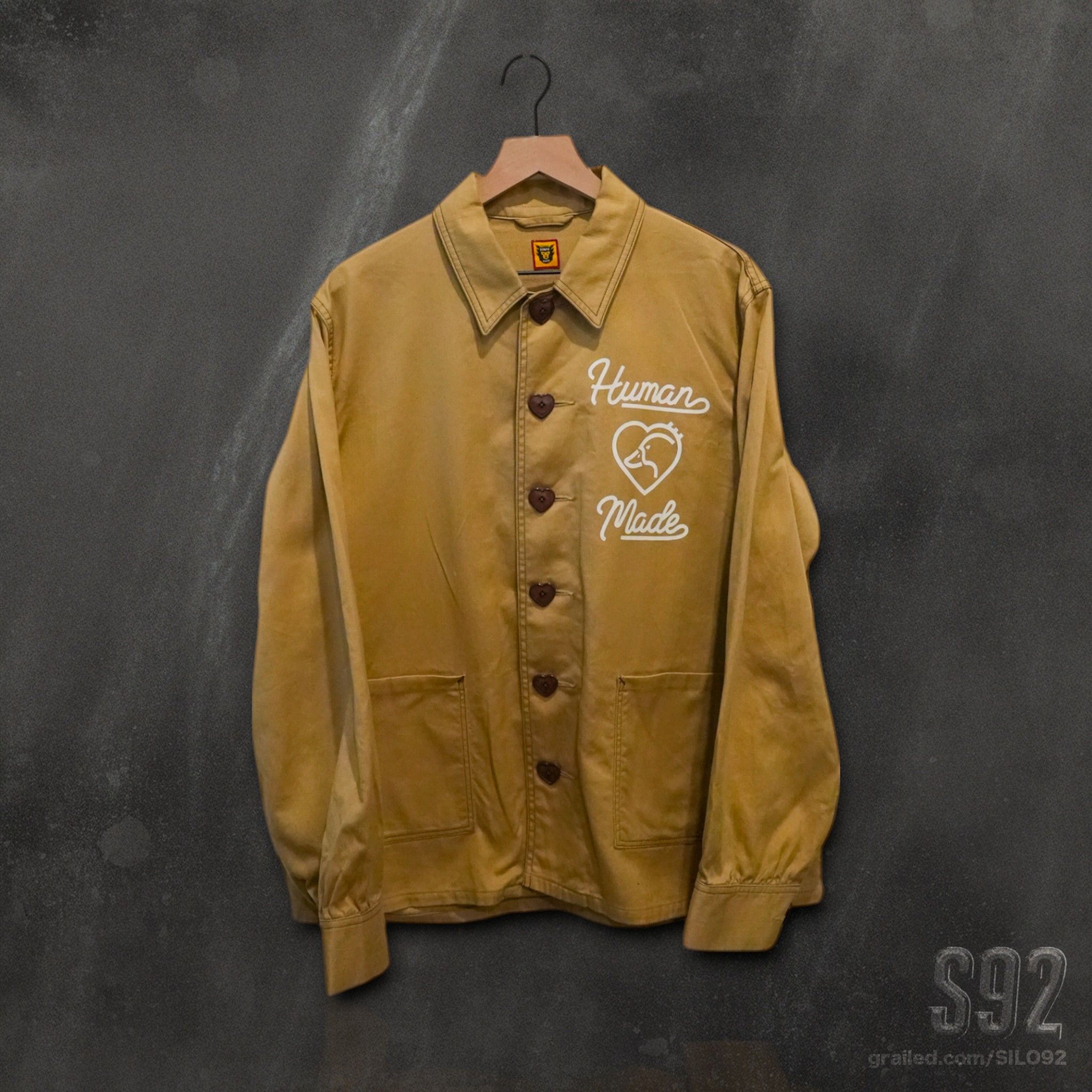 Human Made Human Made Herringbone Coverall // Beige // Size L Size US L / EU 52-54 / 3 - 2 Thumbnail