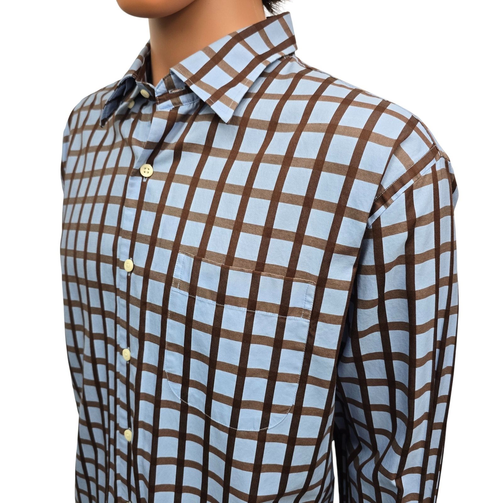 Peter Millar Peter Millar Shirt XL Hidden Button down Check Long Sleeve Size US XL / EU 56 / 4 - 7 Thumbnail