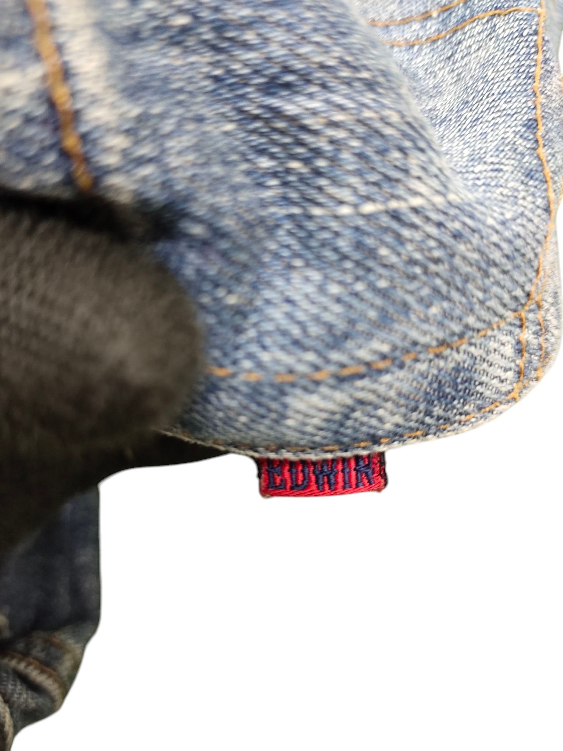 Number (N)ine × Undercover Vintage 90s Edwin 503 Clawmark Distress Faded Denim Jeans Size US 32 / EU 48 - 11 Thumbnail