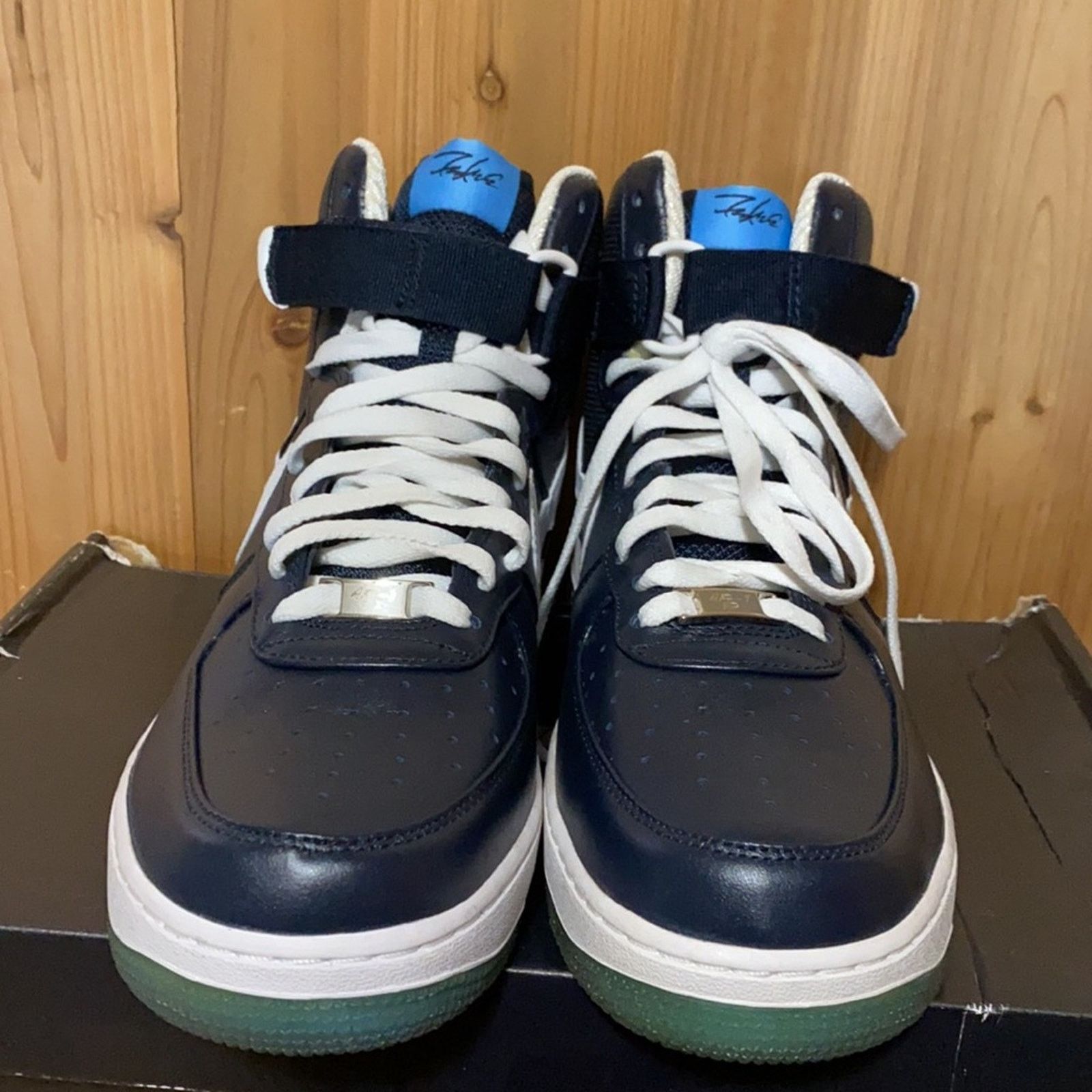 Nike 2010 Nike Air Force 1 Yankees futura Size US 10 / EU 43 - 4 Thumbnail