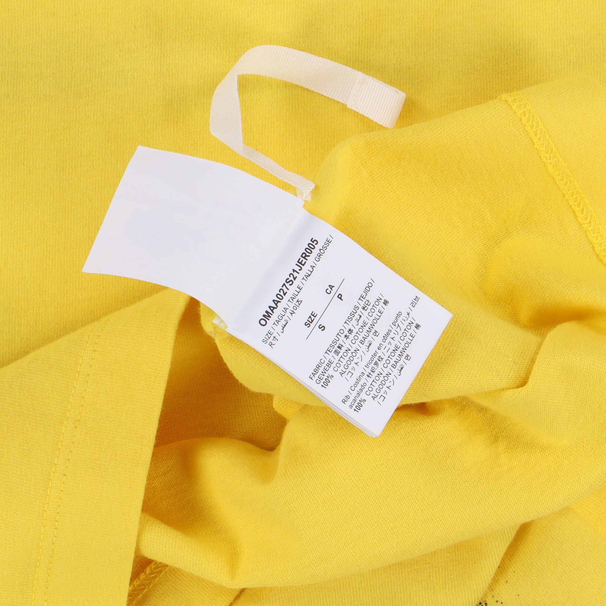 Off-White Yellow Sprayed Arrows Hand Logo T-shirt Size US S / EU 44-46 / 1 - 8 Thumbnail
