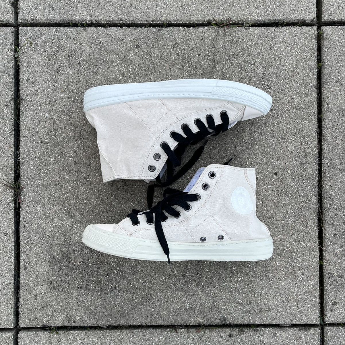 Maison Margiela Maison Margiela SS15 Beige High Top Sneakers Size US 9 / EU 42 - 1 Thumbnail