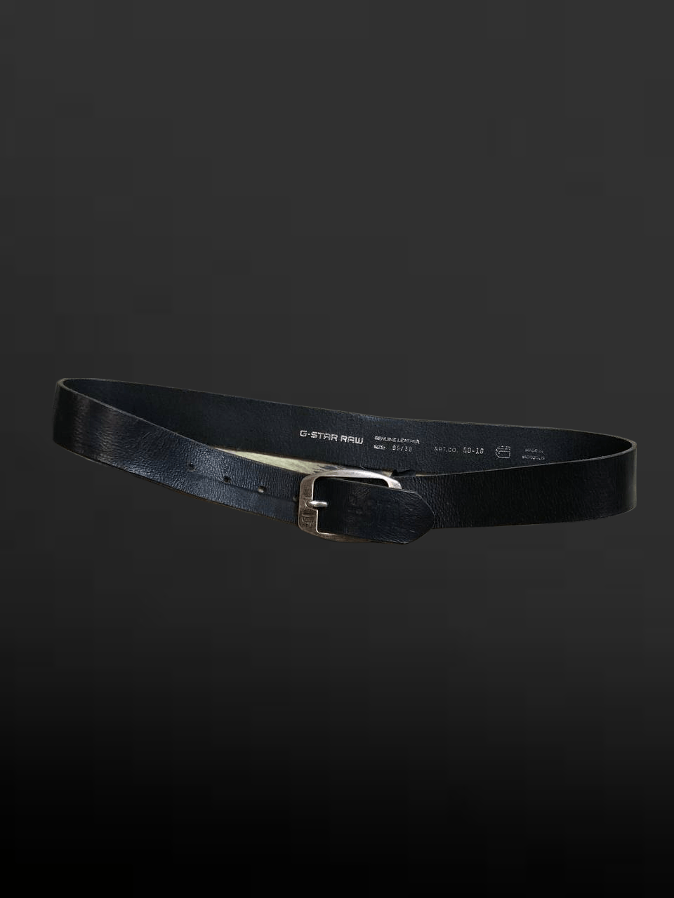 G-Star VINTAGE G STAR Leather belt with large buckle Size ONE SIZE - 1 Thumbnail