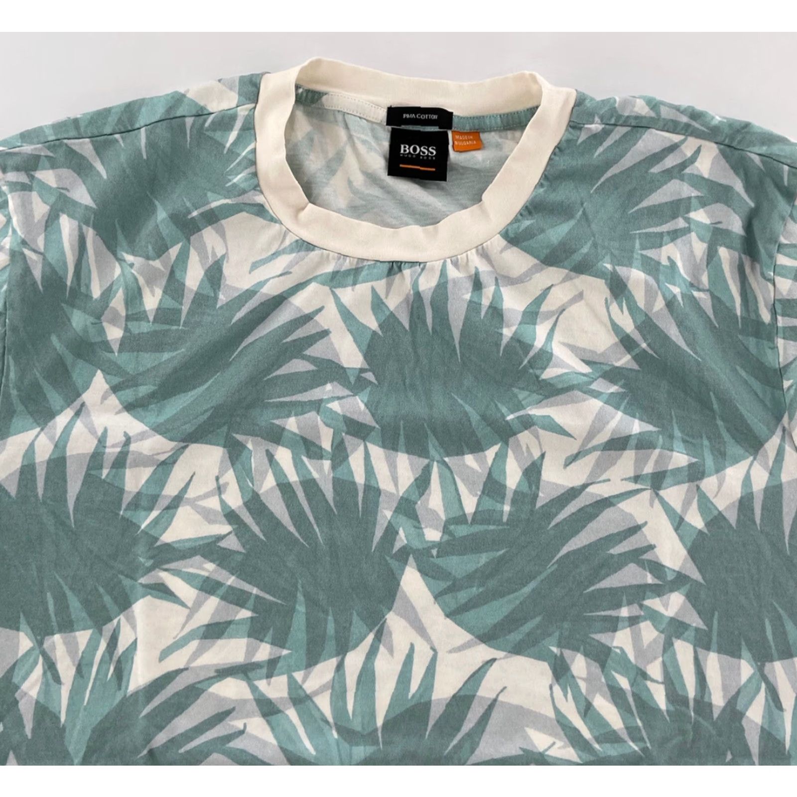 Vintage VINTAGE Boss Hugo Boss Polo Shirt Men Dieselstrasse 12 Pima Cotton Teal M Teal Men Polo 90s Size US M / EU 48-50 / 2 - 3 Thumbnail