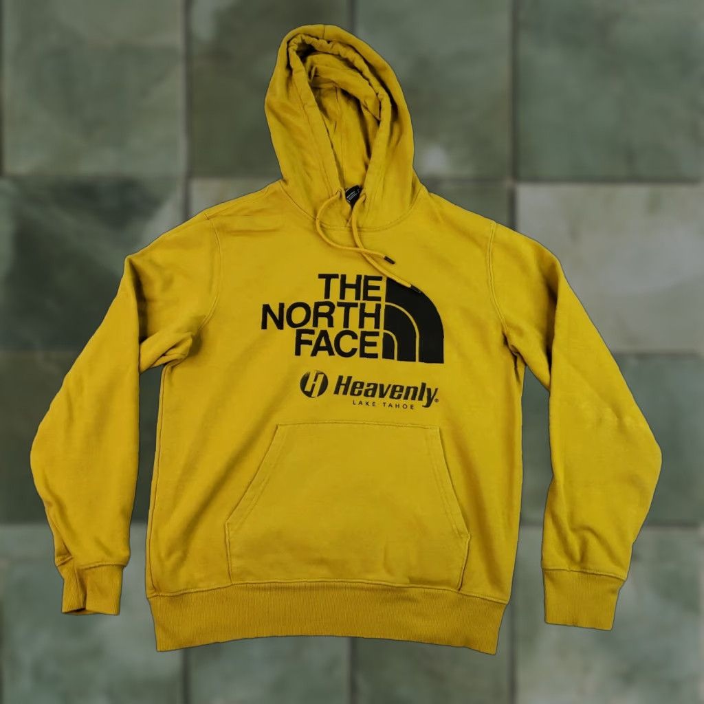 The North Face The North Face Hoodie Womens Medium Mustard Yellow Logo Hooded Pullover Sweatshirt Size M / US 6-8 / IT 42-44 - 1 Thumbnail