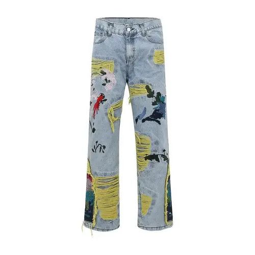 Japanese Brand Hirakawa x Haya Embroidered Patch Denim Ripped Jeans Size US 28 / EU 44 - 8 Thumbnail