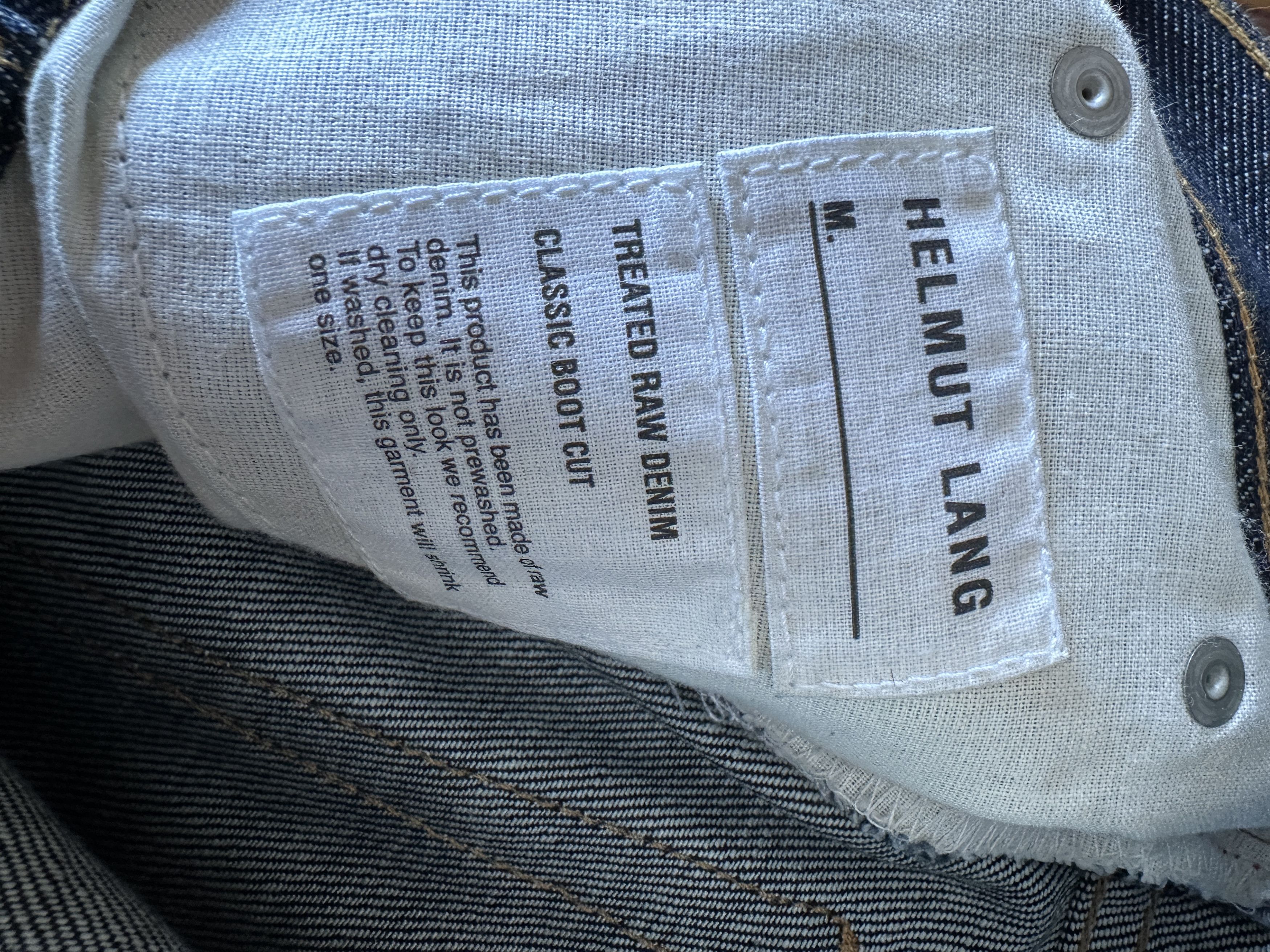 Helmut Lang Helmut Lang 2000s Raw Denim Bootcut Jeans Size US 35 - 5 Thumbnail