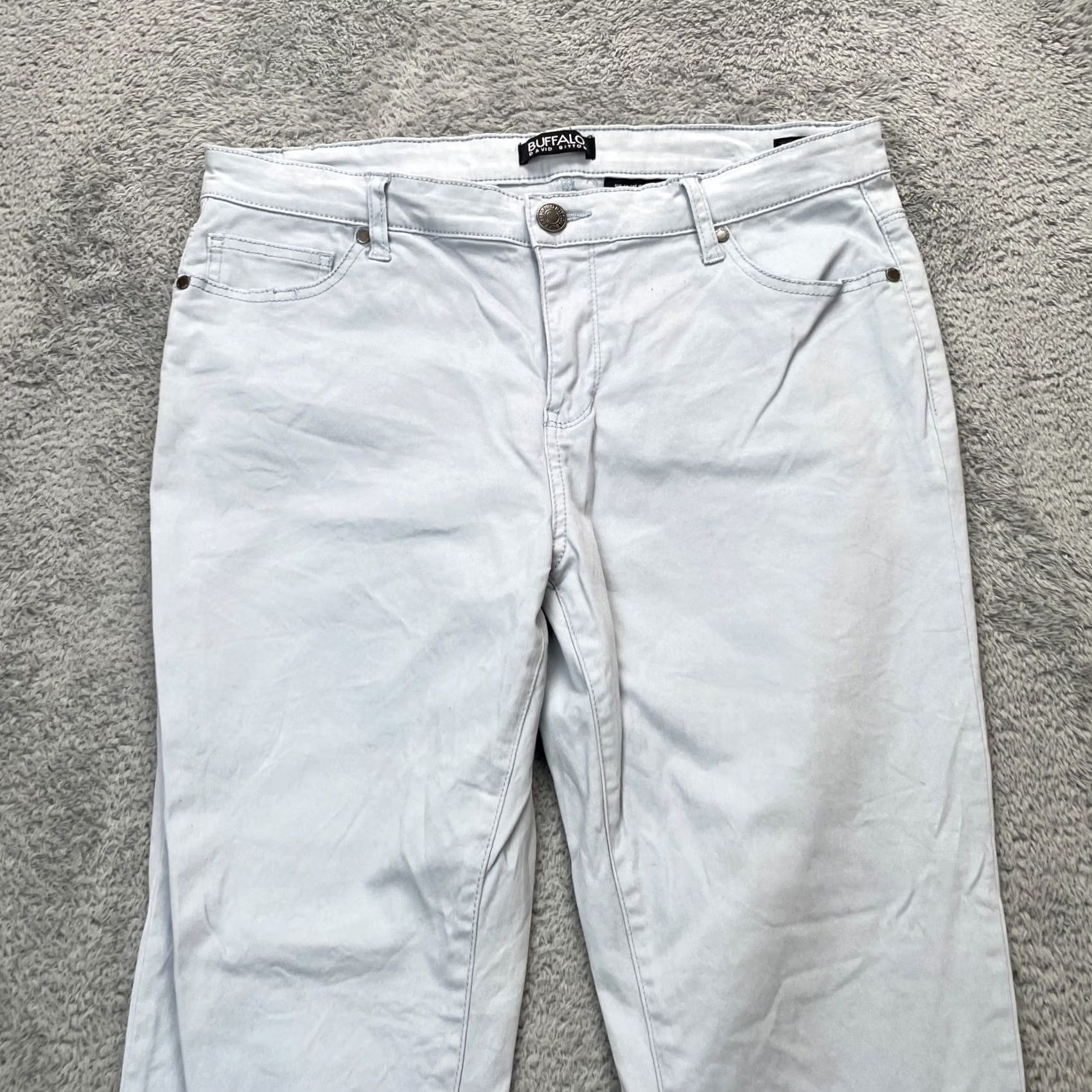 Buffalo David Bitton Buffalo David Bitton Jeans Womens 12 Blue Daily Mid Rise Stretch Ankle Grazer Size 24" / US 00 / IT 34 - 6 Thumbnail